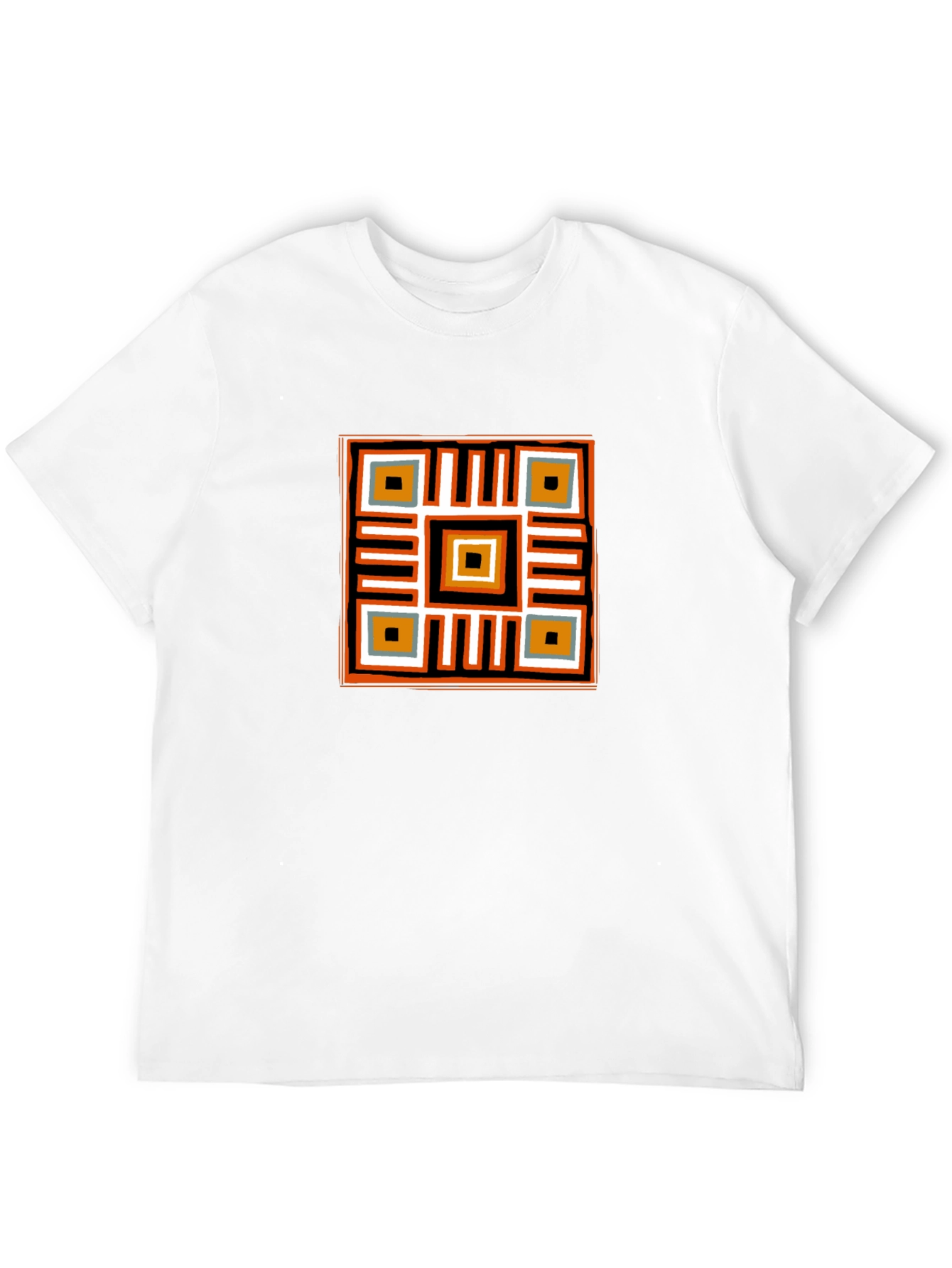 Geometric Print T-Shirt - Modern Style