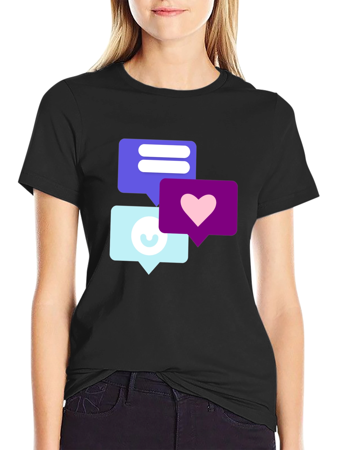 Trendy Social Media Icon T-Shirt