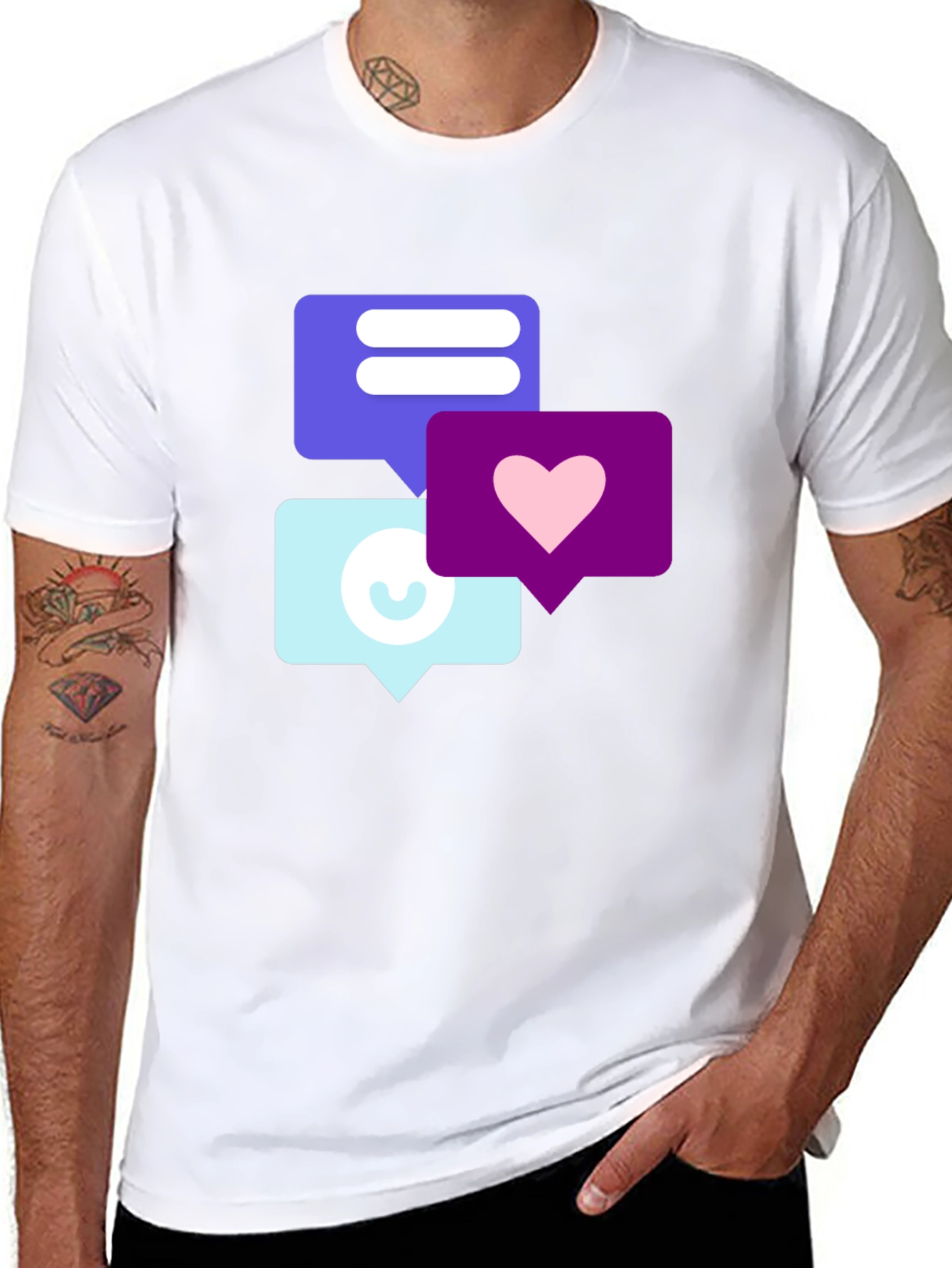 Trendy Social Media Icon T-Shirt