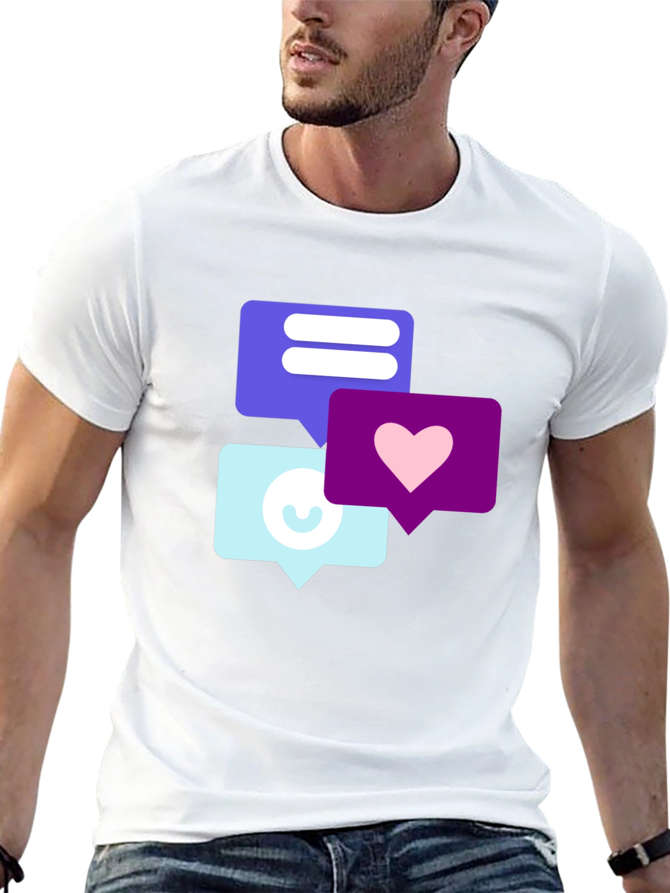 Trendy Social Media Icon T-Shirt