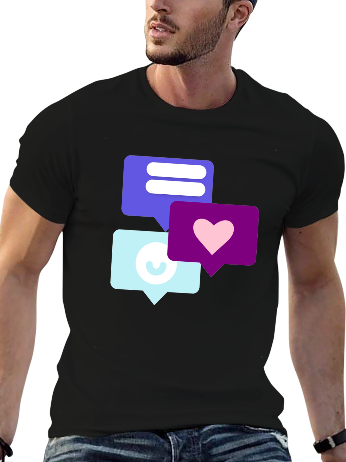 Trendy Social Media Icon T-Shirt