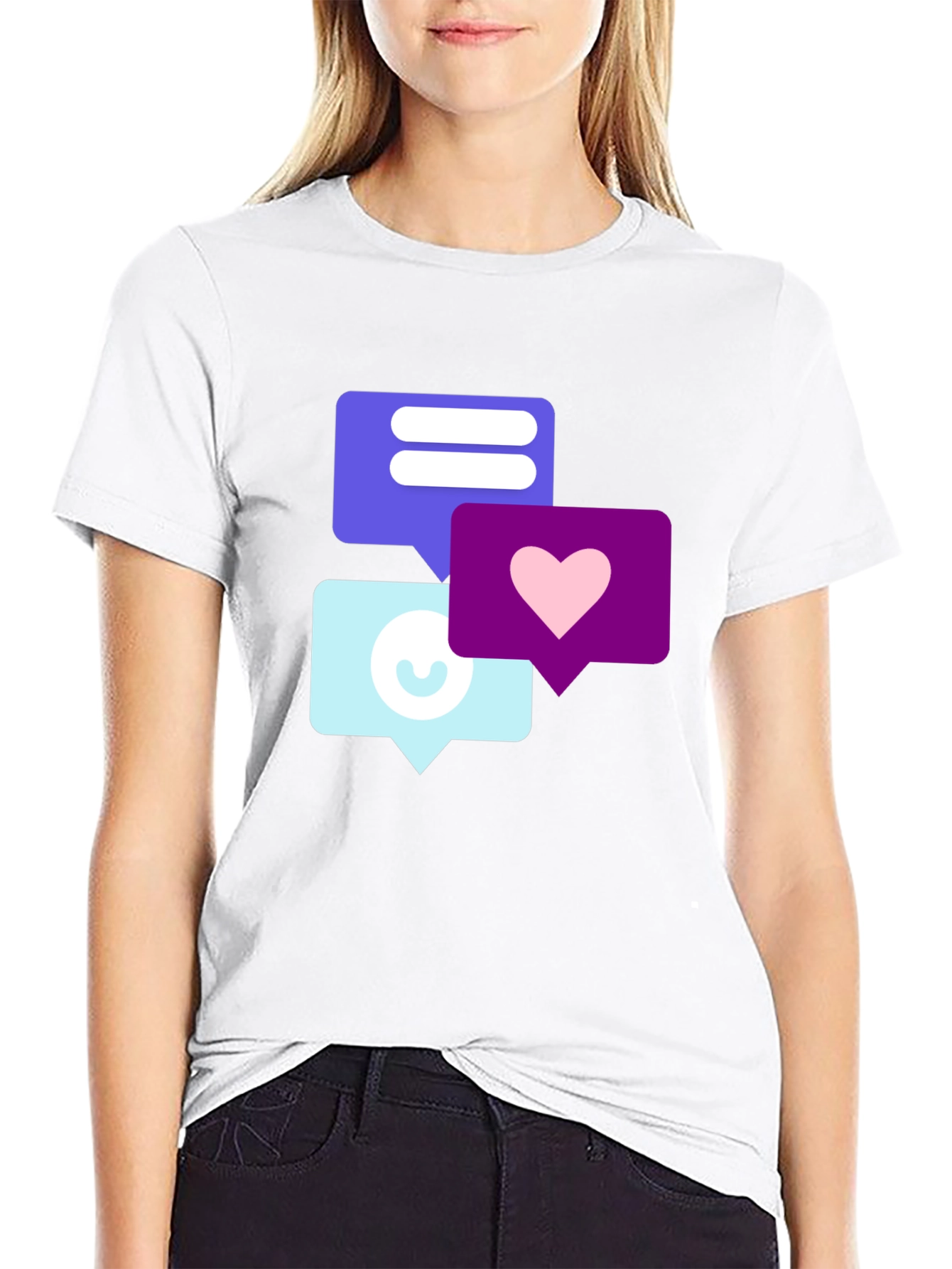 Trendy Social Media Icon T-Shirt