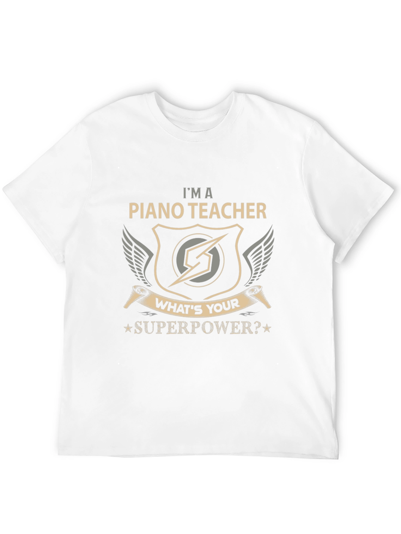 Piano Teacher Superpower Graphic Tee
