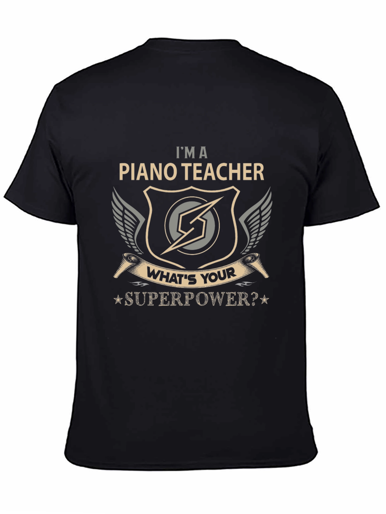 Piano Teacher Superpower Graphic Tee
