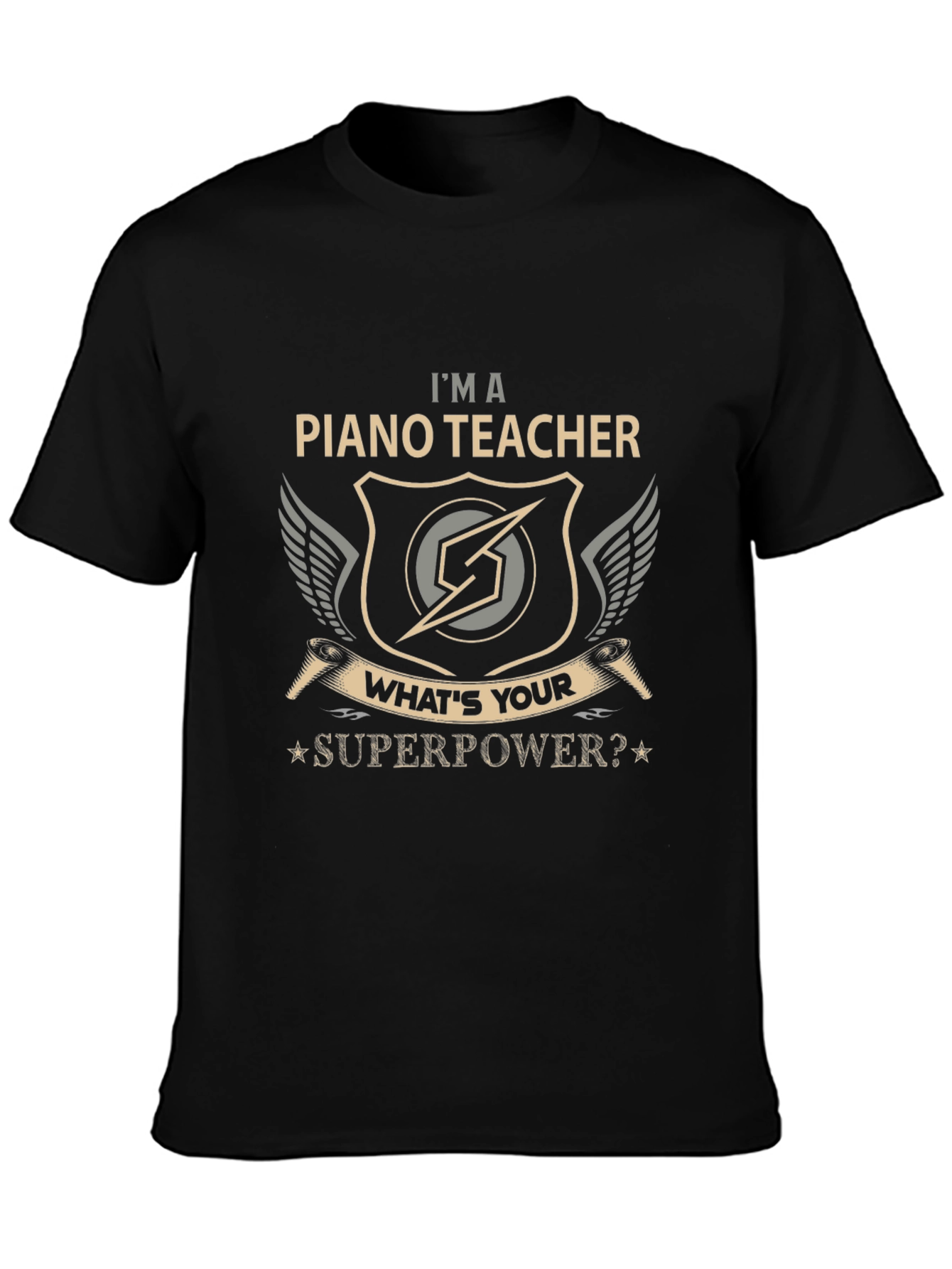 Piano Teacher Superpower Graphic Tee