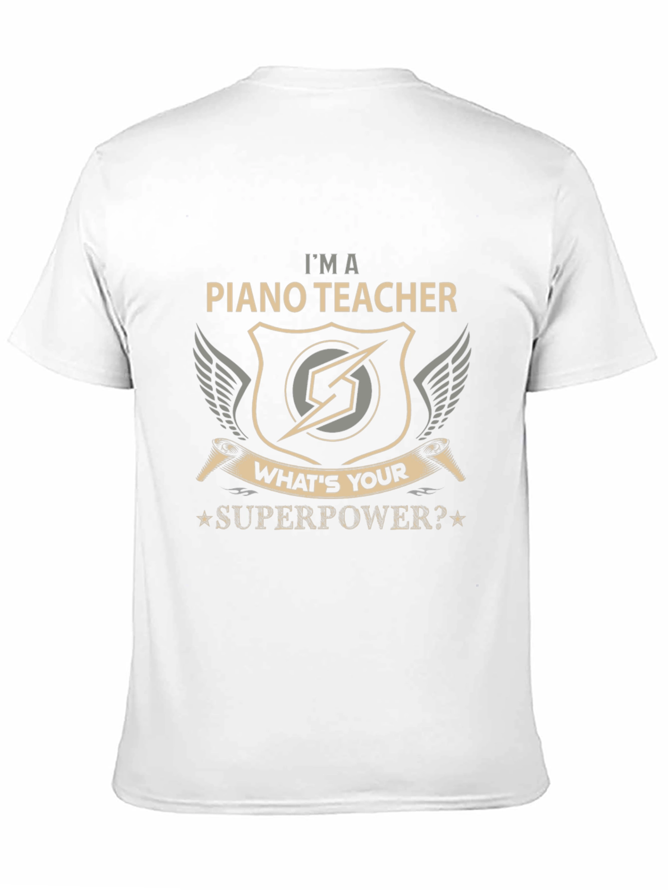 Piano Teacher Superpower Graphic Tee