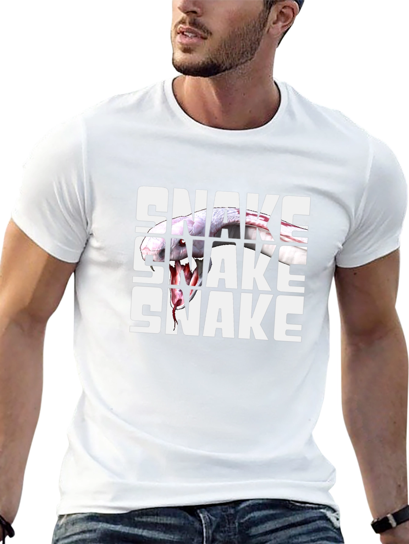 Snake Graphic Tee - Bold Statement T-Shirt