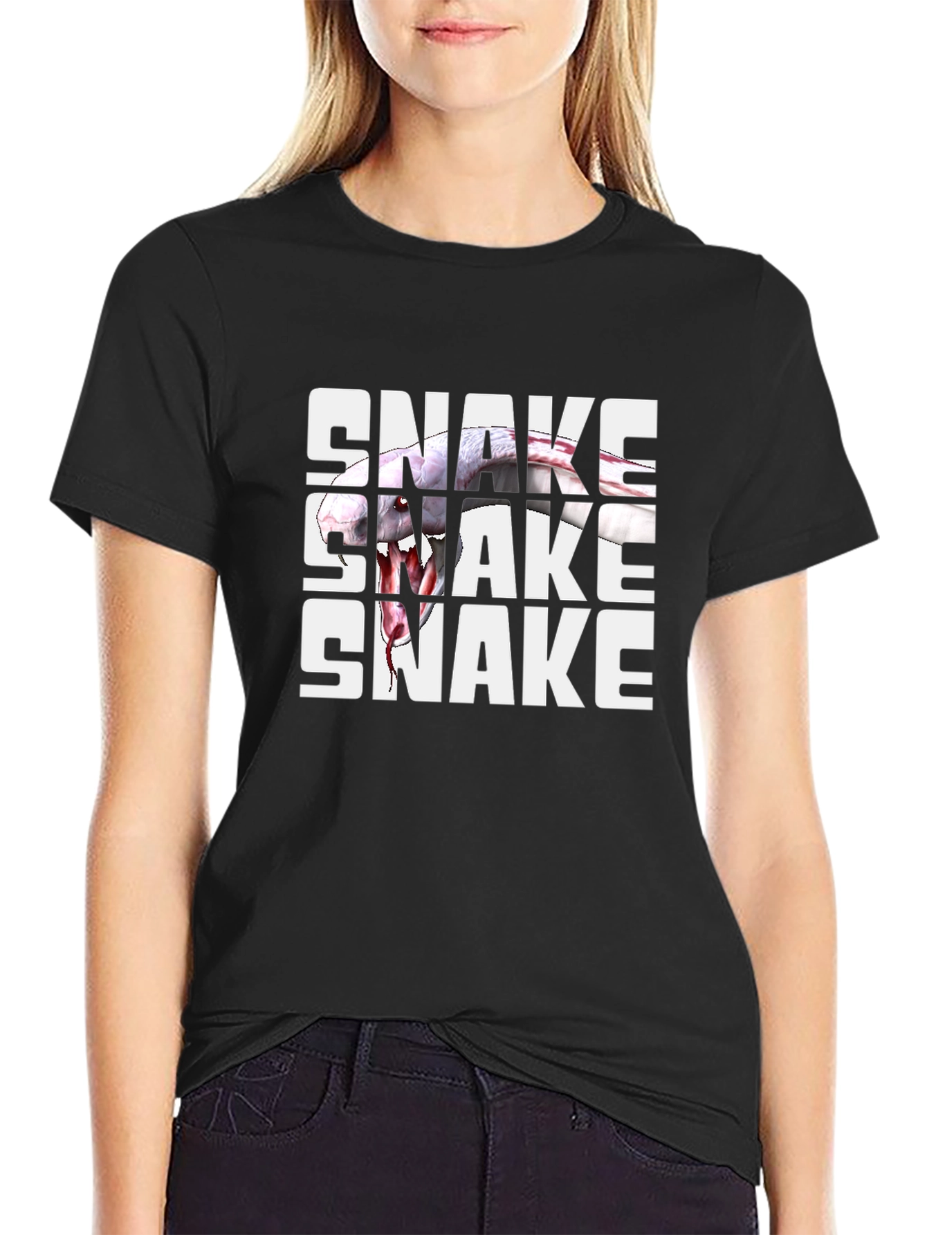 Snake Graphic Tee - Bold Statement T-Shirt