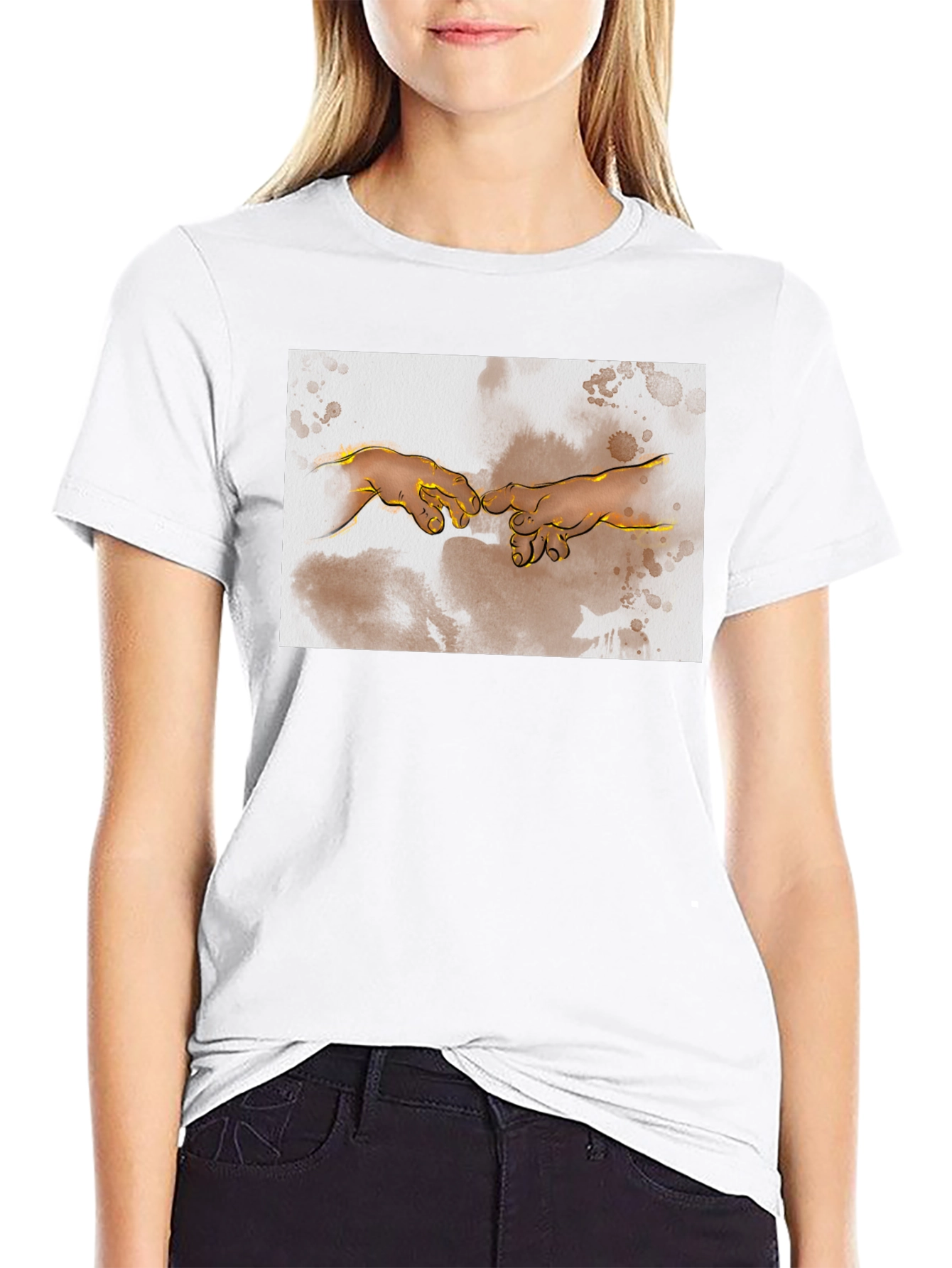 Creation of Adam Graphic T-Shirt - Artsy Style