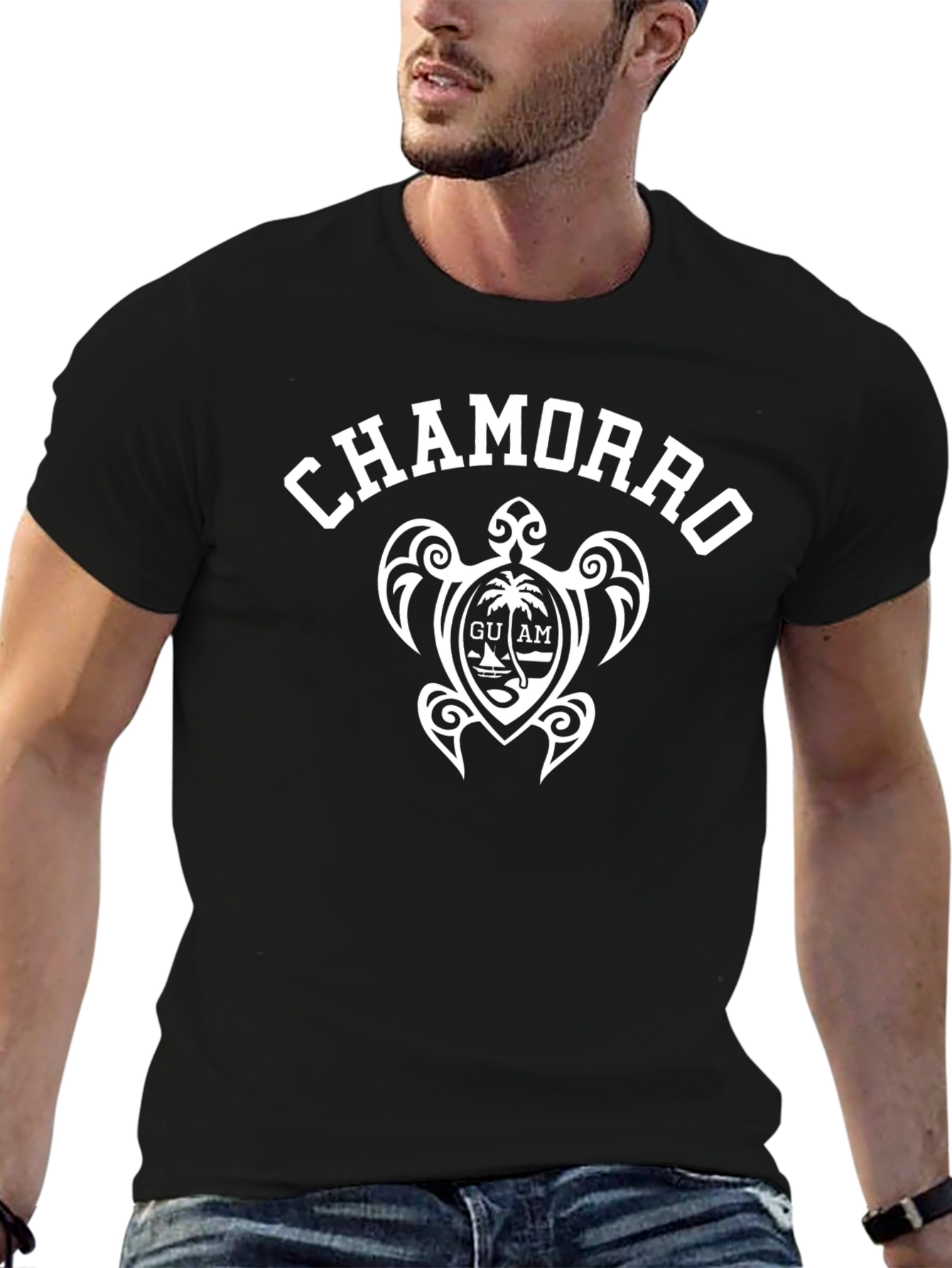 Chamorro Guam Turtle Black T-Shirt