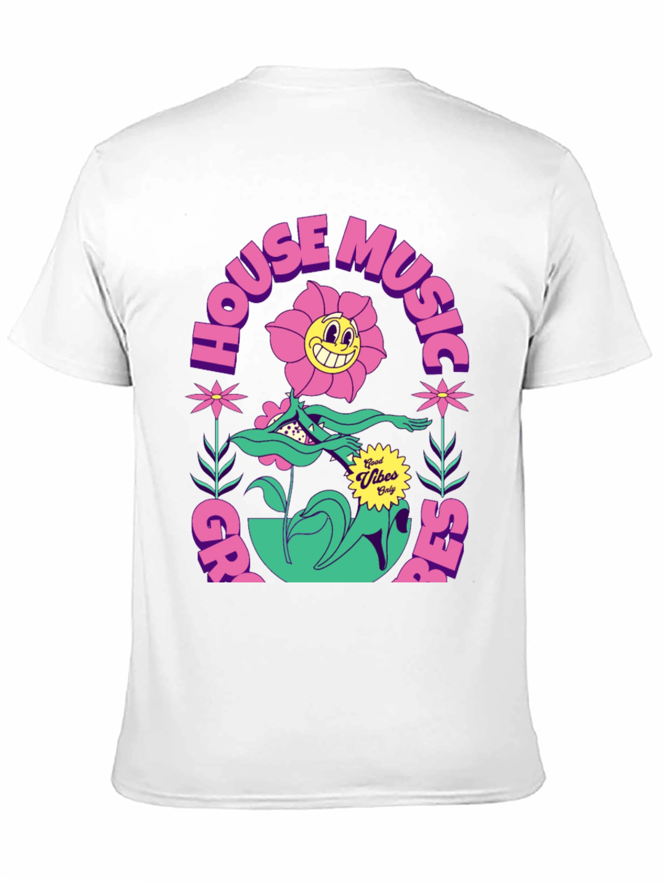 Groovy House Music Tee - Good Vibes Only