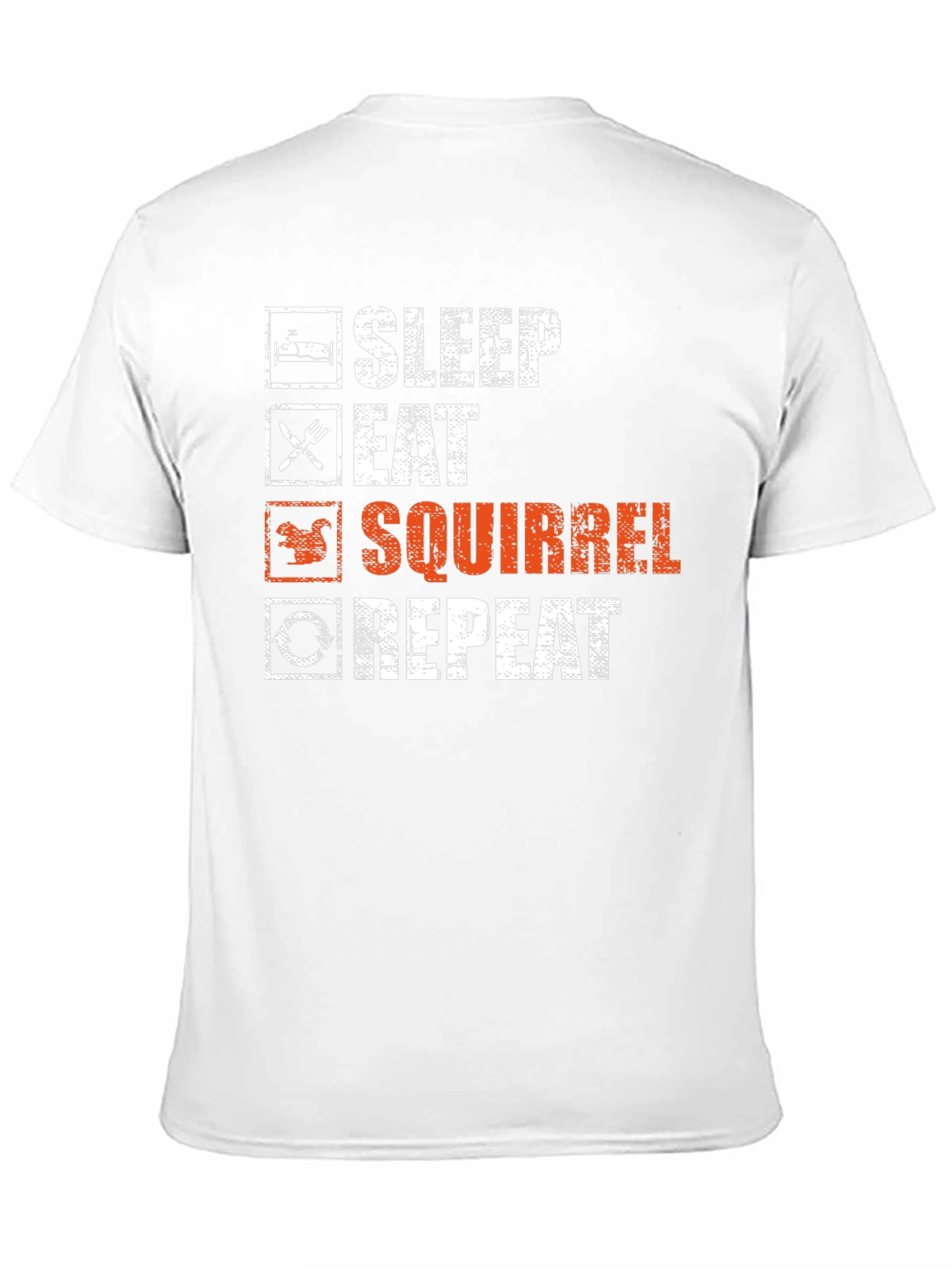 Sleep Eat Squirrel Repeat Graphic T-Shirt
