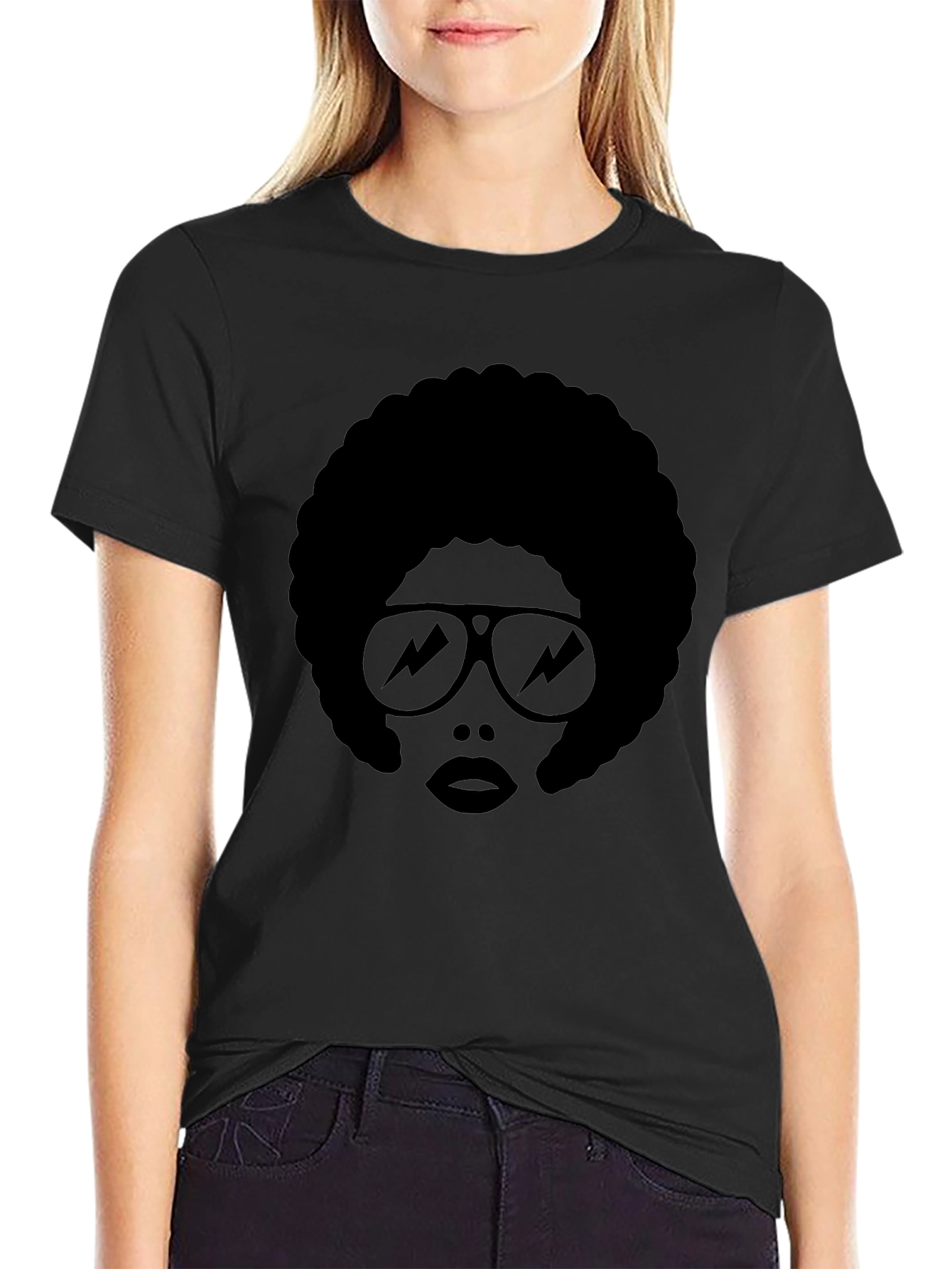 Retro Afro Sunglasses T-Shirt - Cool Style