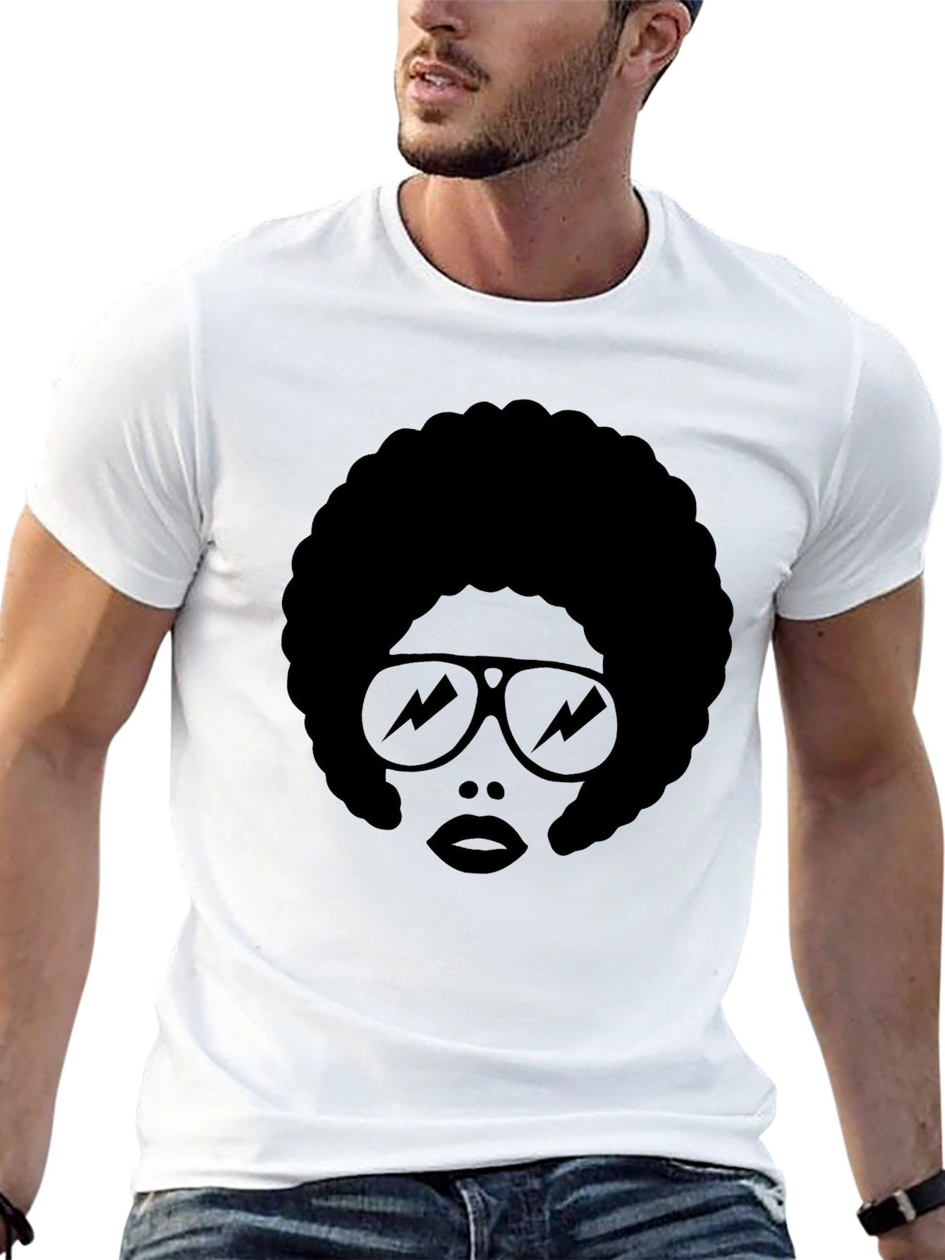 Retro Afro Sunglasses T-Shirt - Cool Style