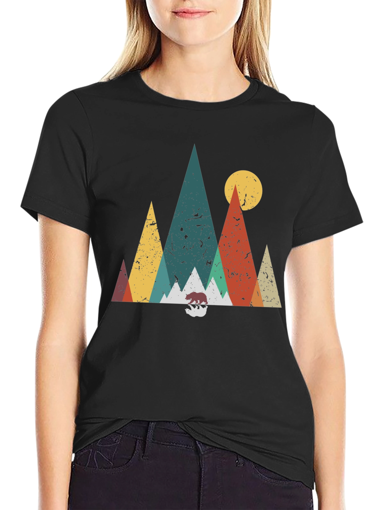Retro Mountain Bear Graphic Tee