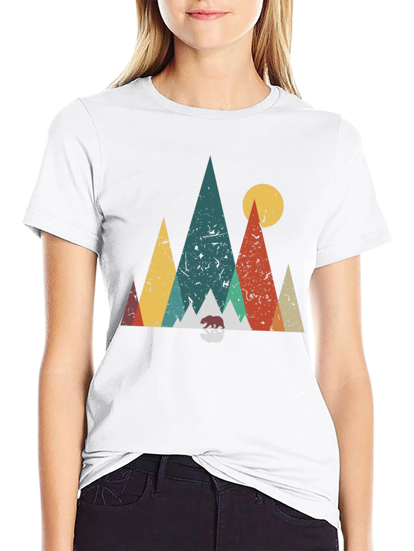 Retro Mountain Bear Graphic Tee