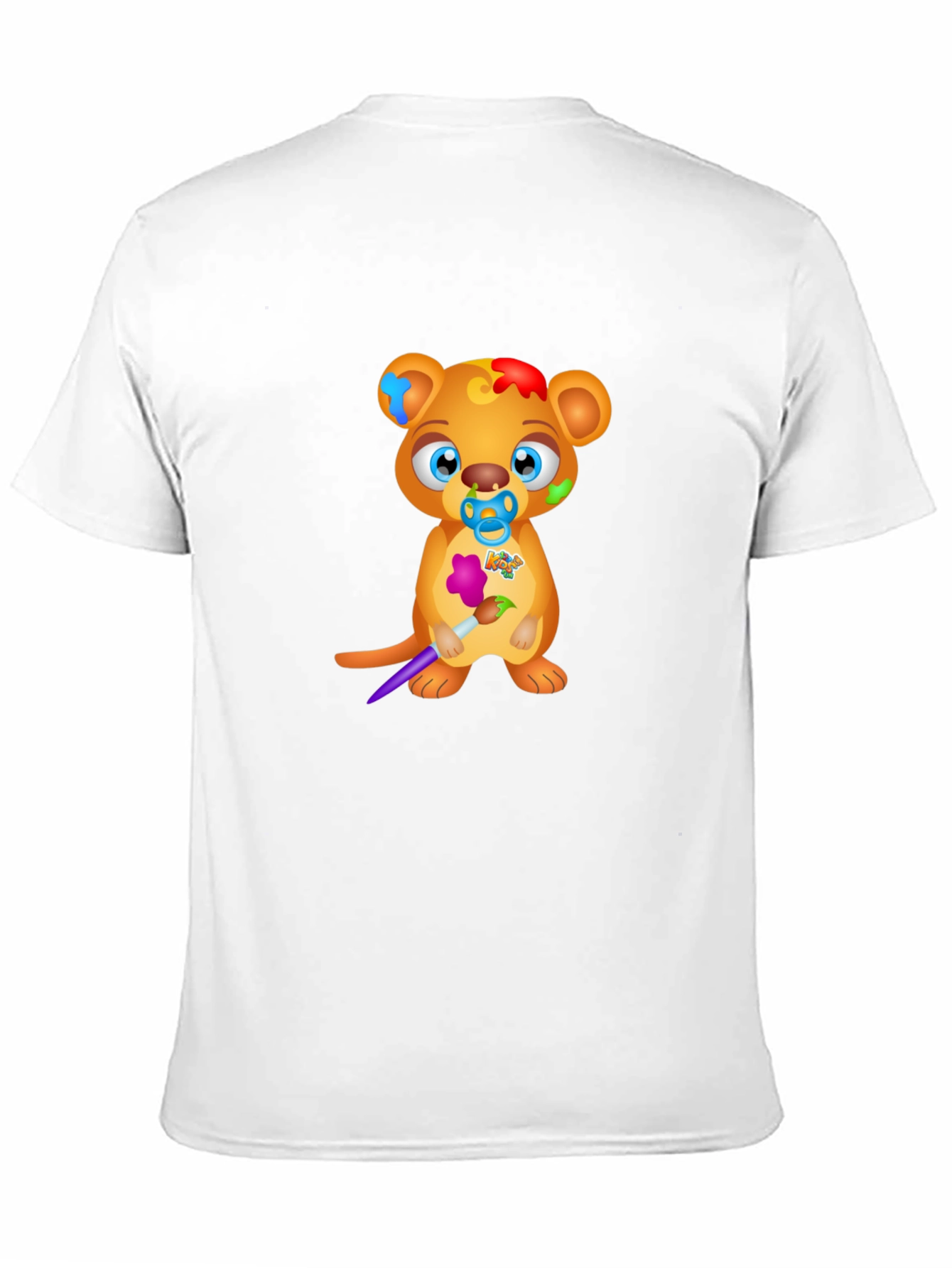 Cartoon Bear Artist Graphic Tee