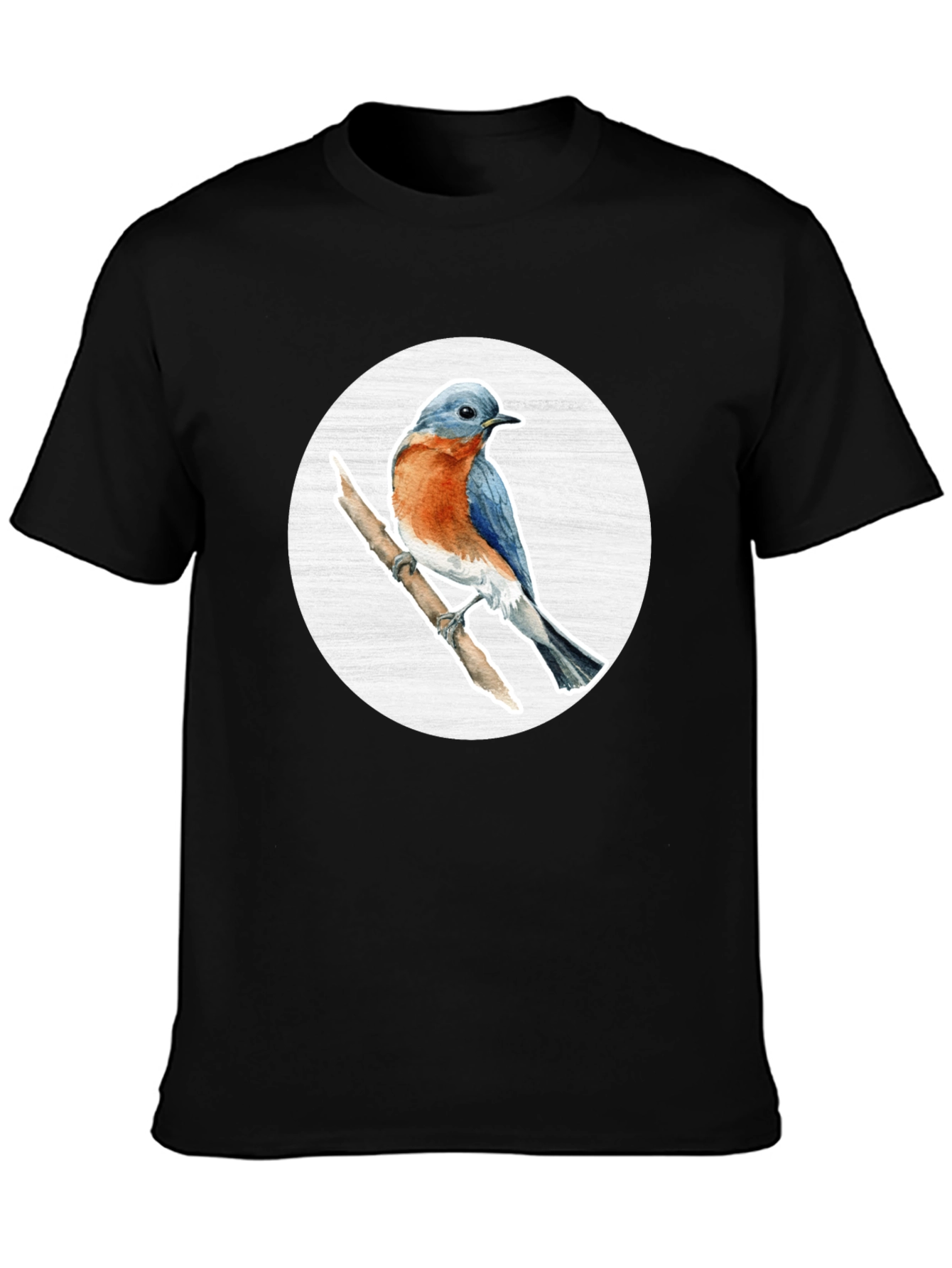 Bluebird Branch Graphic Tee - Stylish Bird Lover T-Shirt