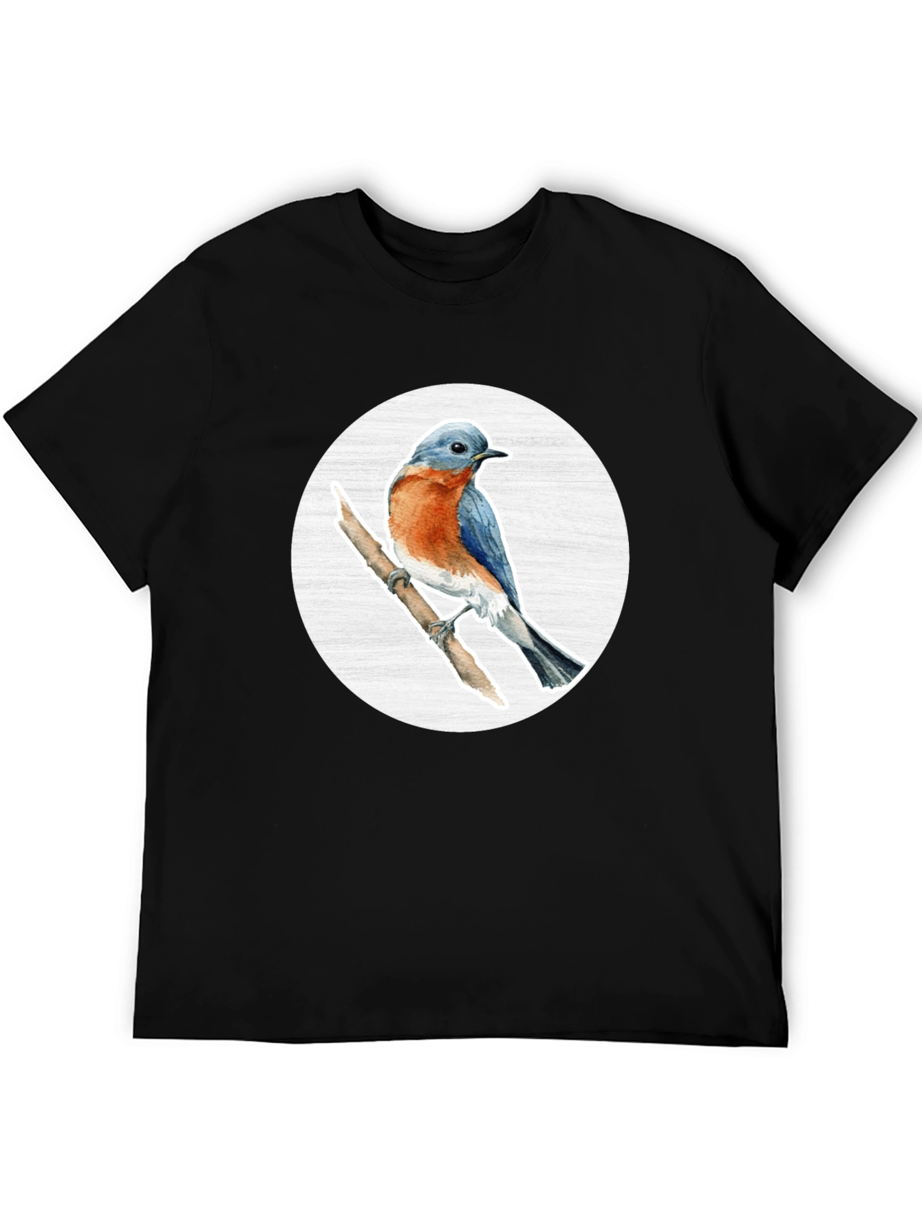 Bluebird Branch Graphic Tee - Stylish Bird Lover T-Shirt