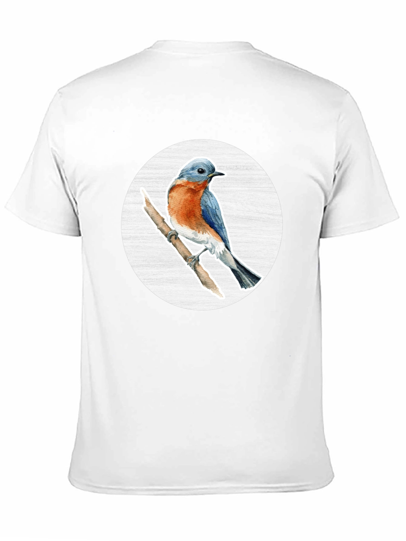 Bluebird Branch Graphic Tee - Stylish Bird Lover T-Shirt