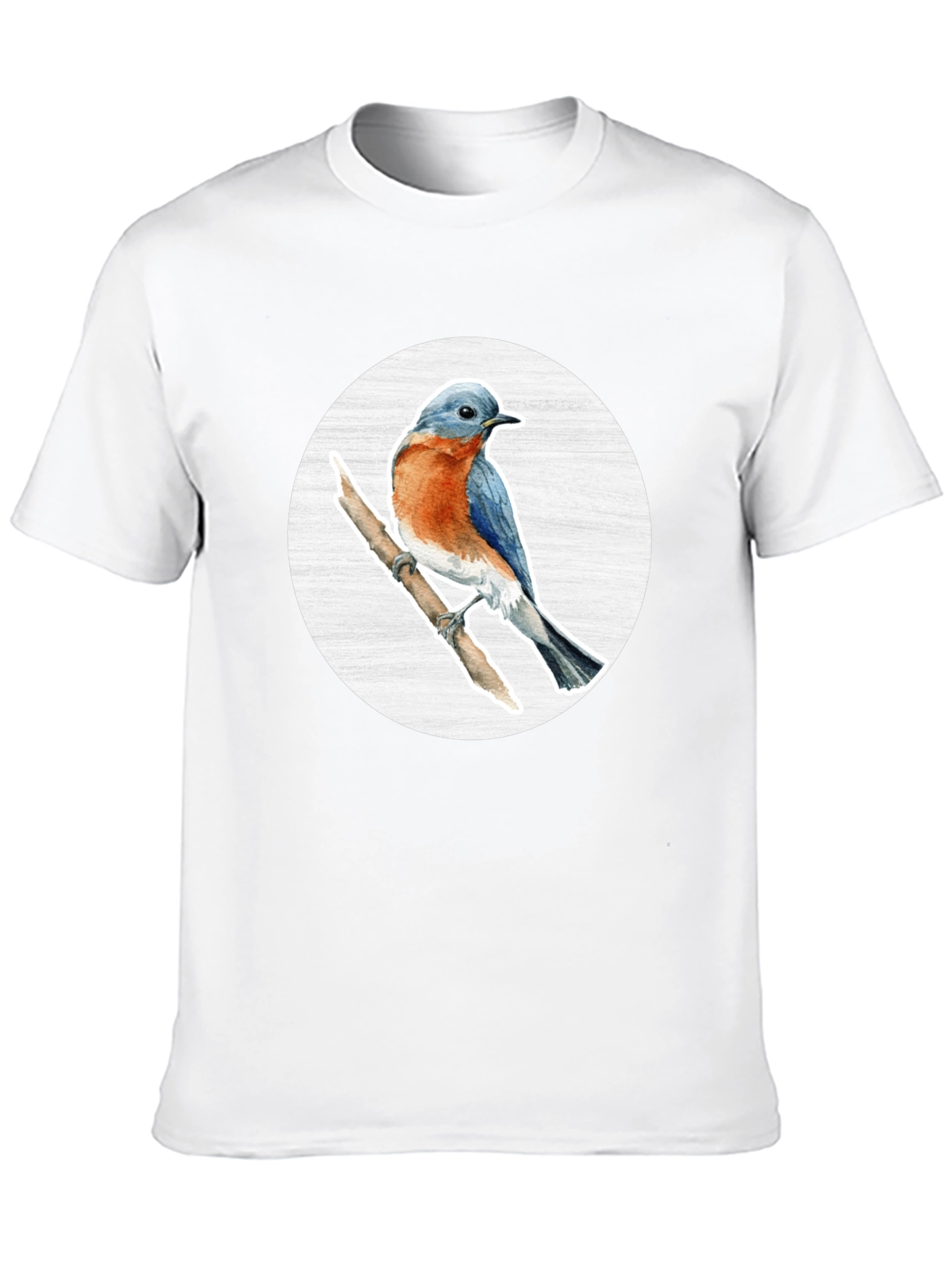 Bluebird Branch Graphic Tee - Stylish Bird Lover T-Shirt
