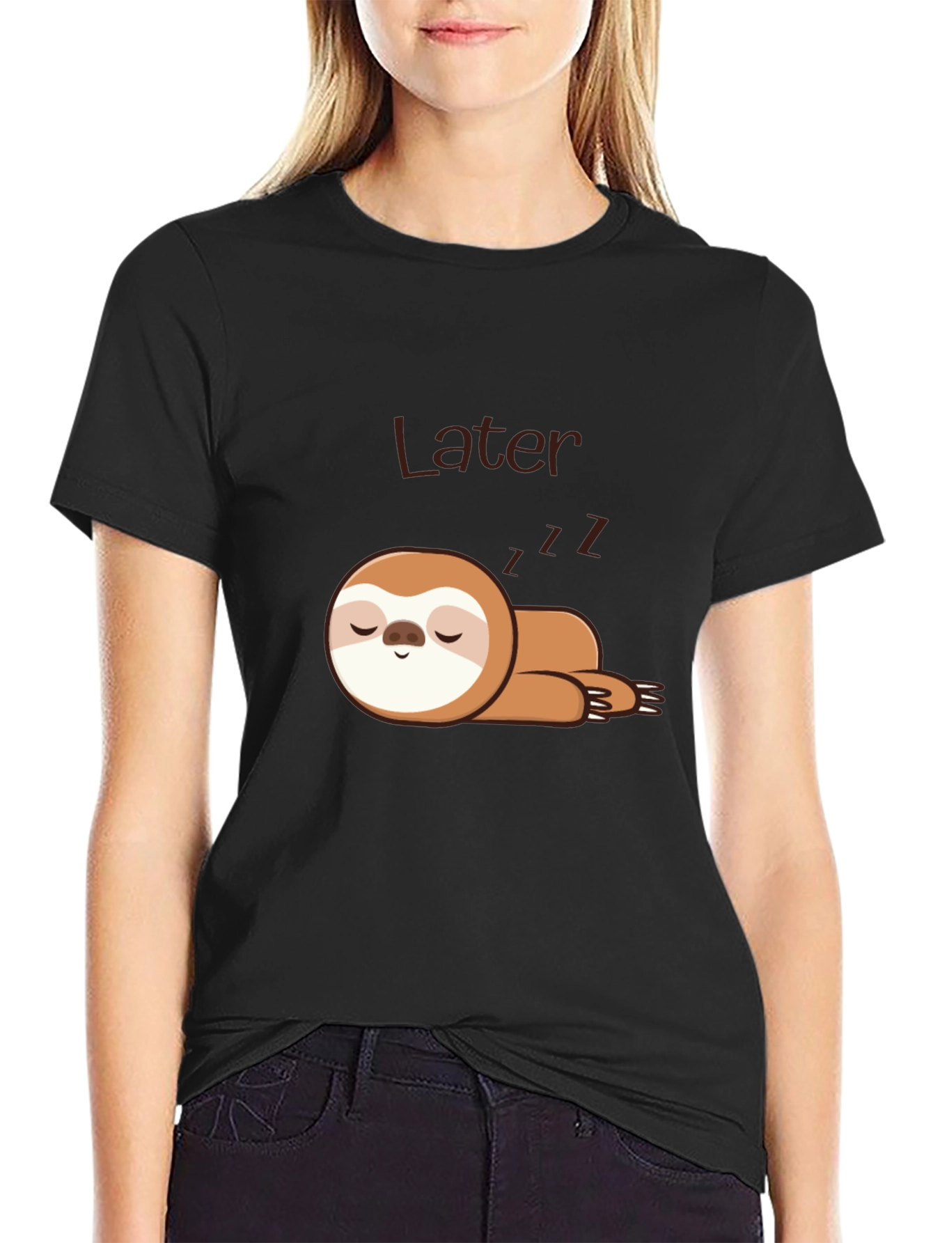Lazy Sloth Sleep T-Shirt - Later