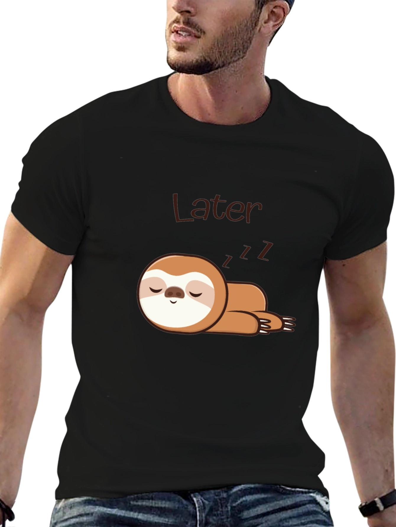 Lazy Sloth Sleep T-Shirt - Later