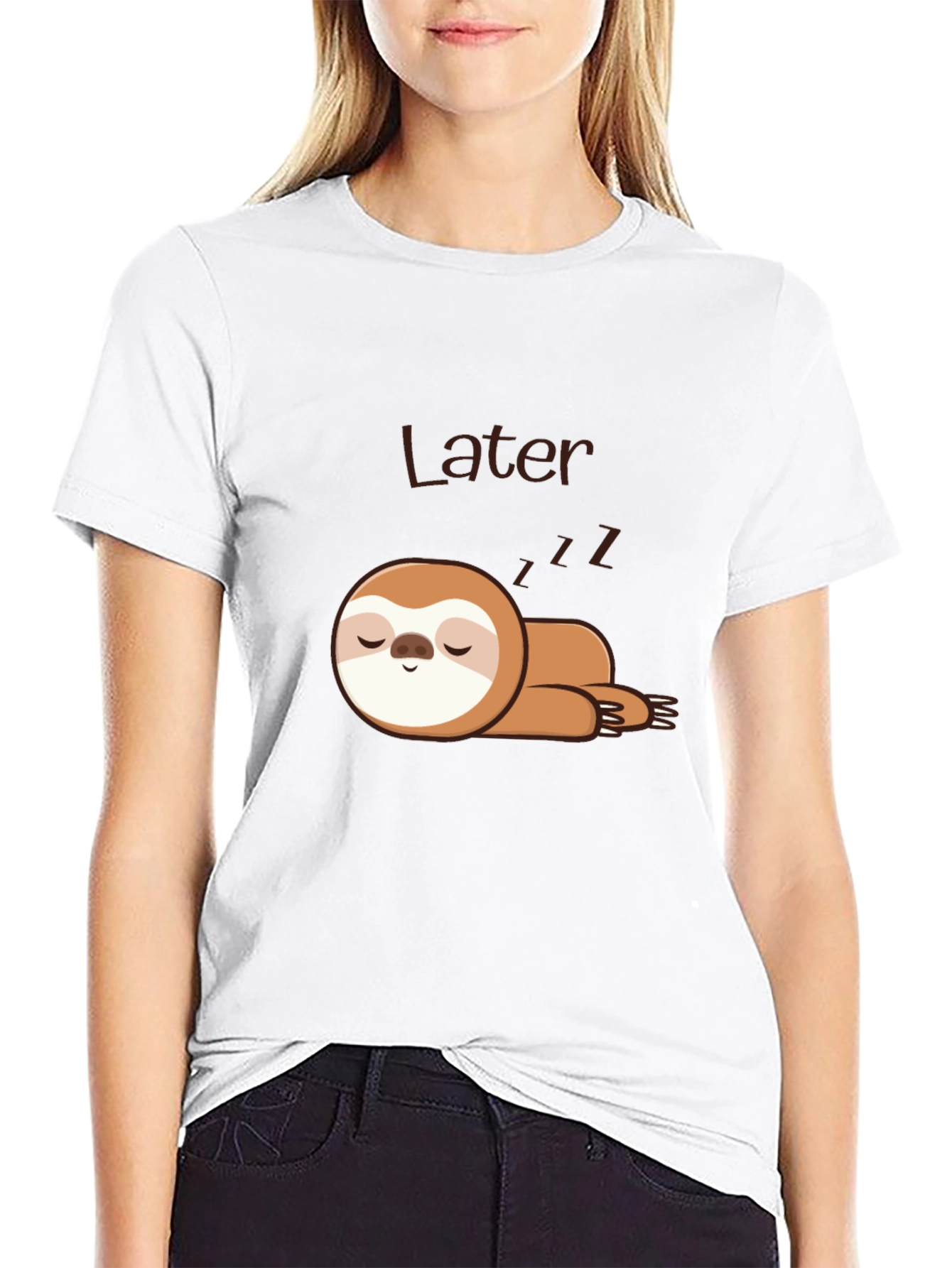 Lazy Sloth Sleep T-Shirt - Later