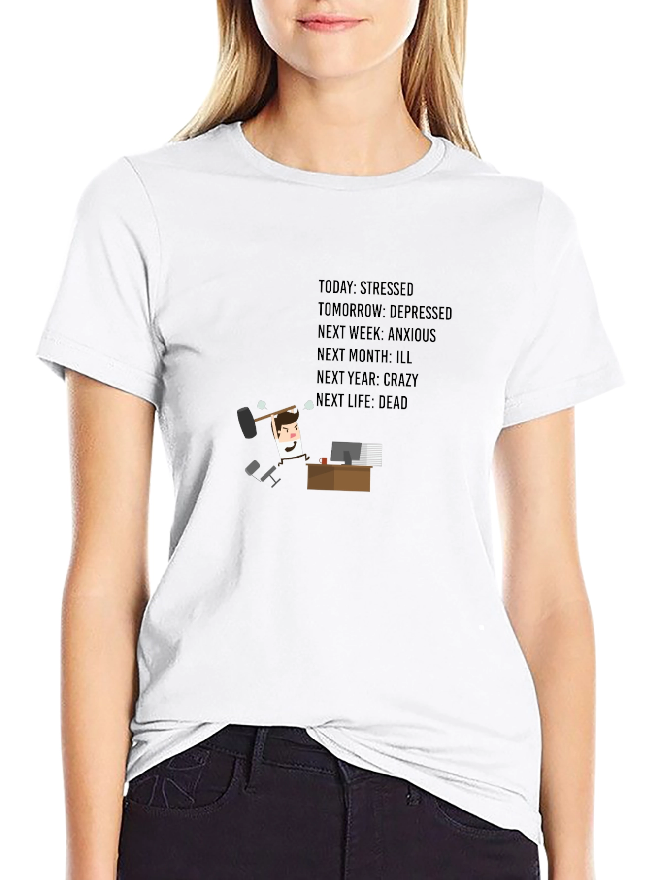 Stressed T-Shirt - Humorous Life Outlook