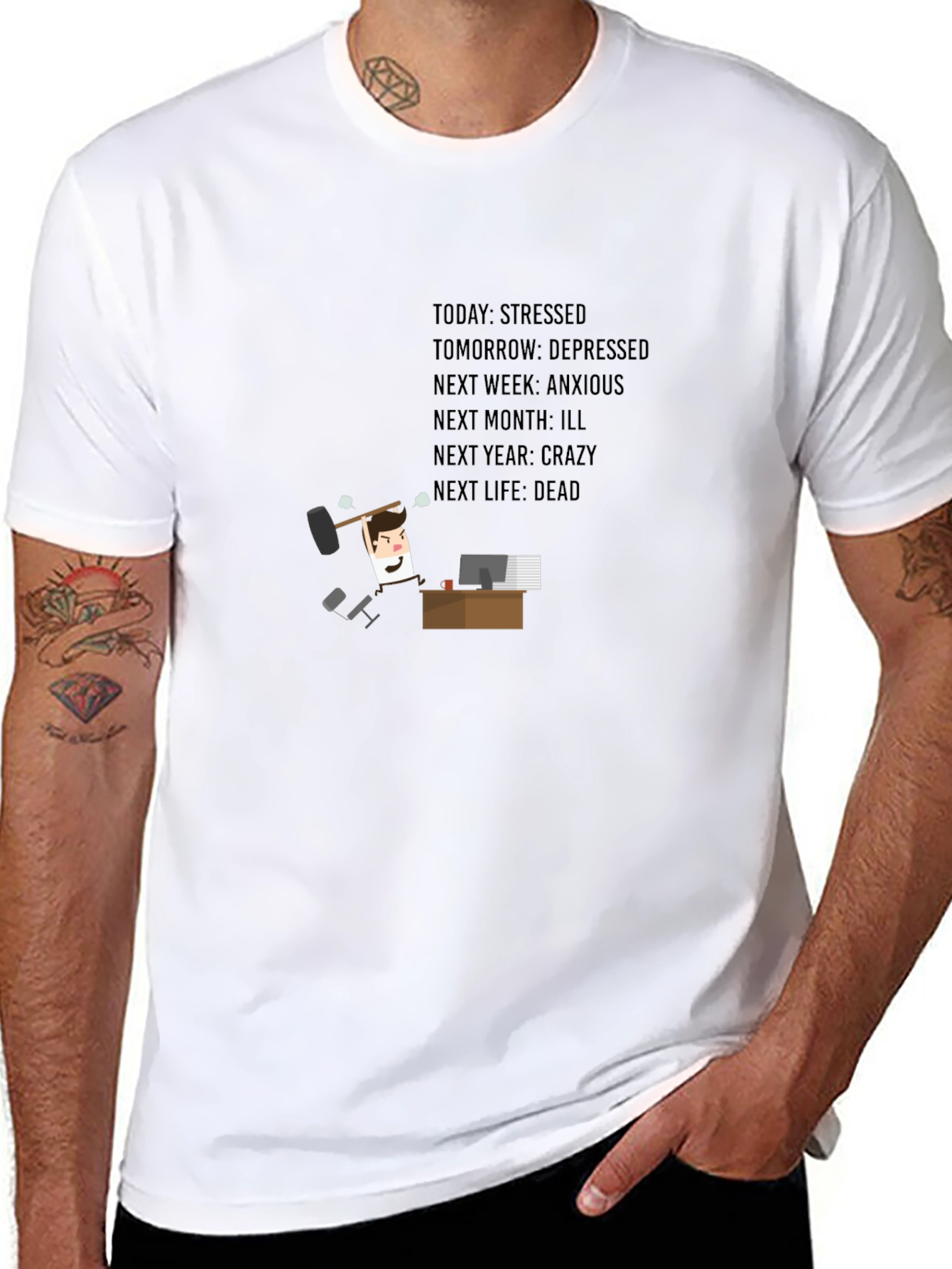 Stressed T-Shirt - Humorous Life Outlook