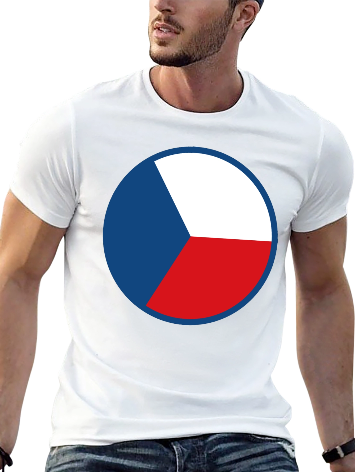 Czech Flag T-Shirt - Roundel Design