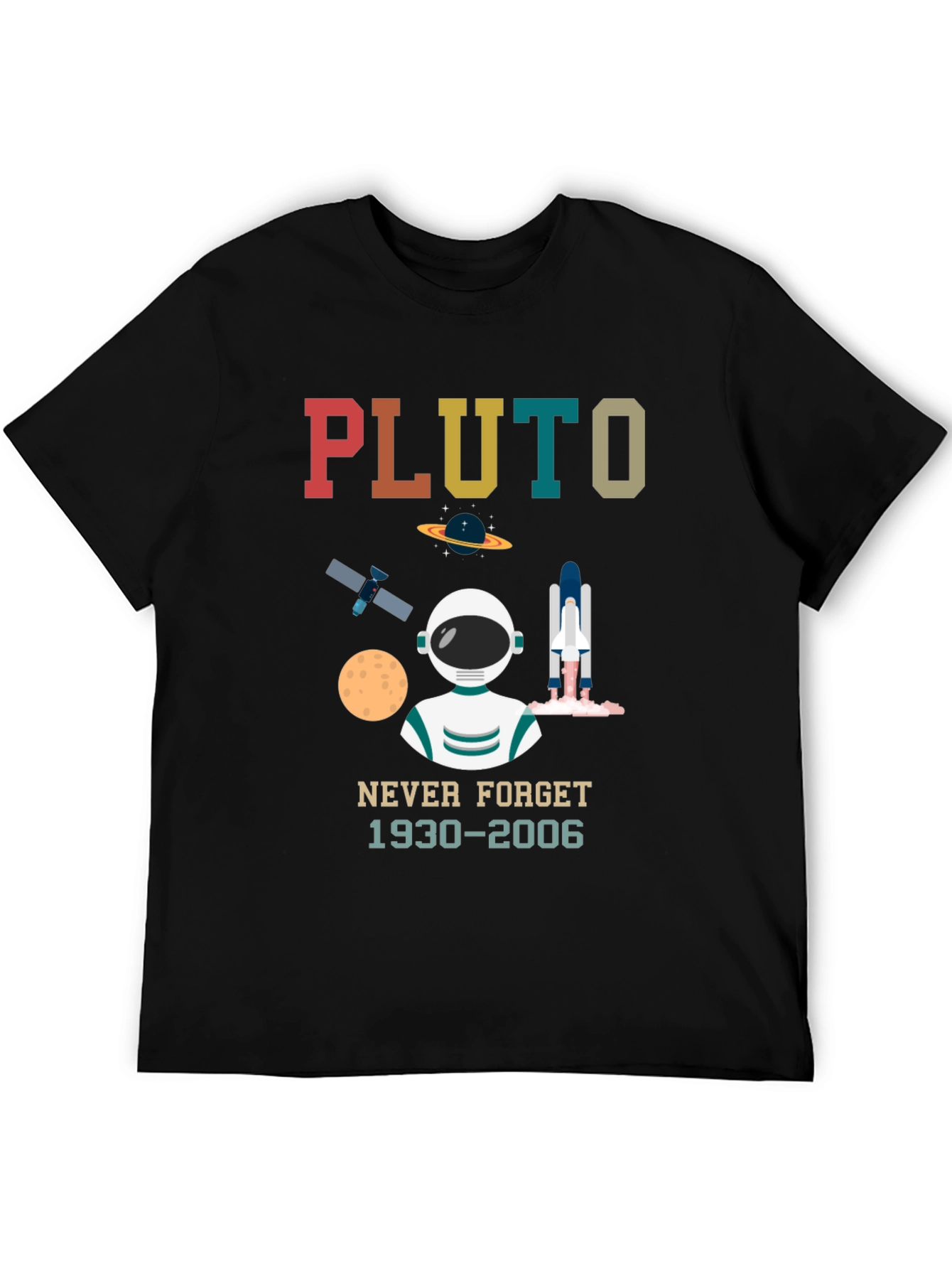 Pluto Never Forget Graphic T-Shirt