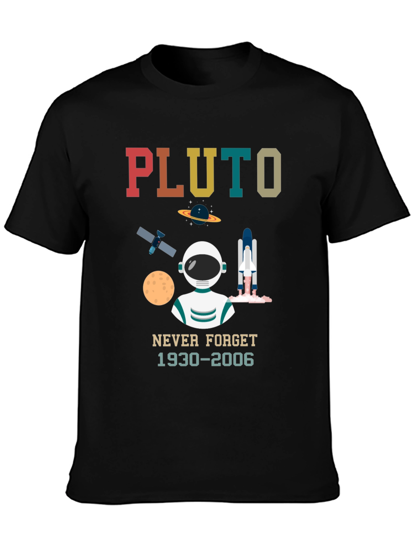 Pluto Never Forget Graphic T-Shirt