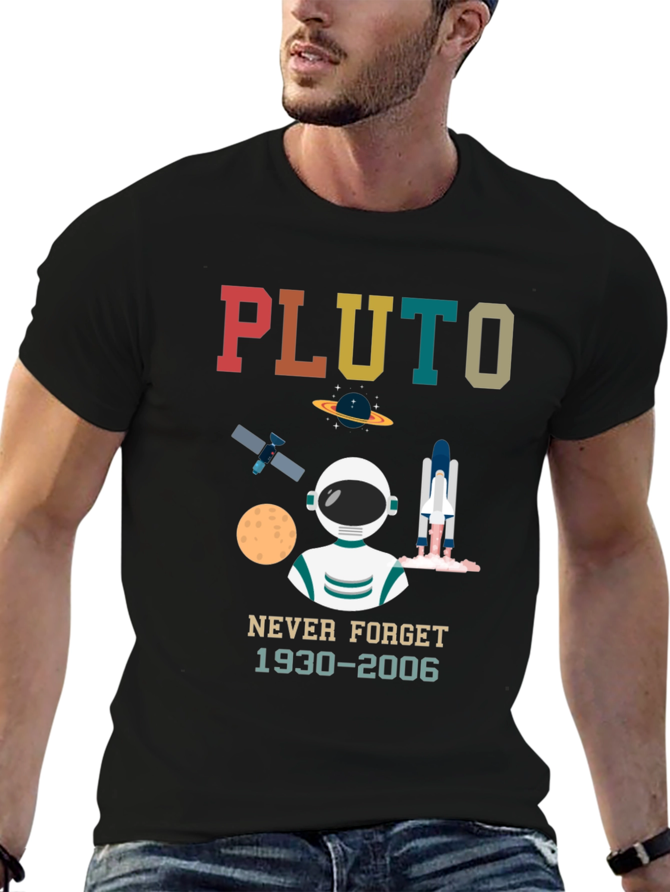 Pluto Never Forget Graphic T-Shirt