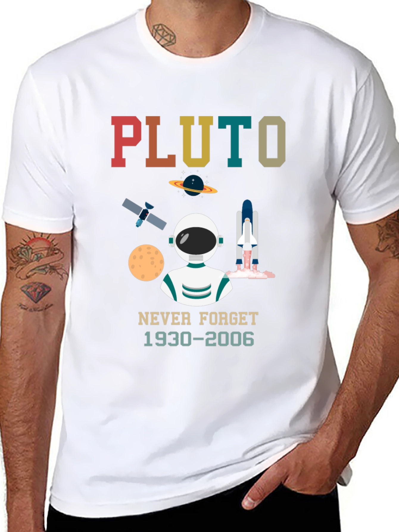 Pluto Never Forget Graphic T-Shirt