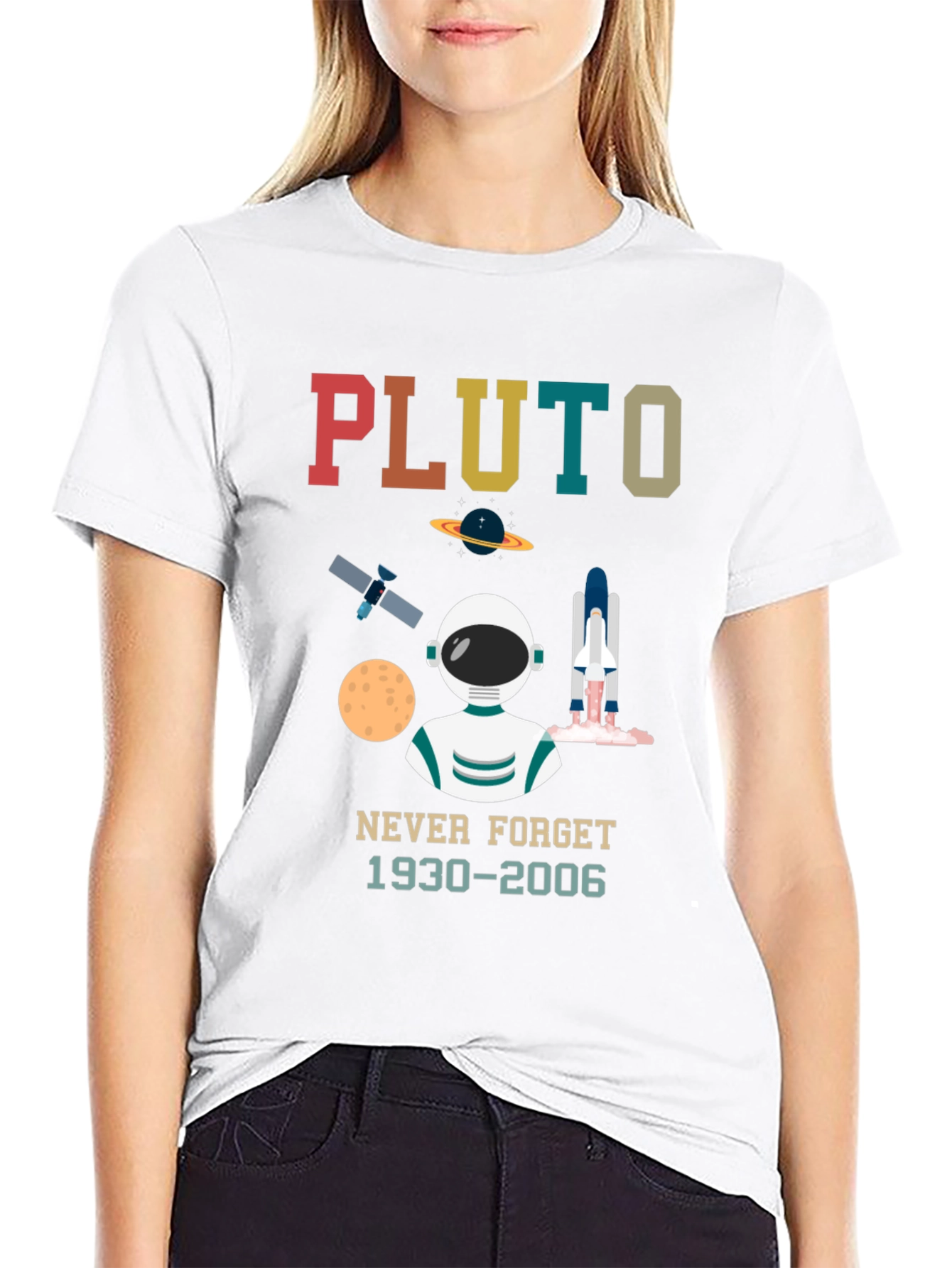 Pluto Never Forget Graphic T-Shirt