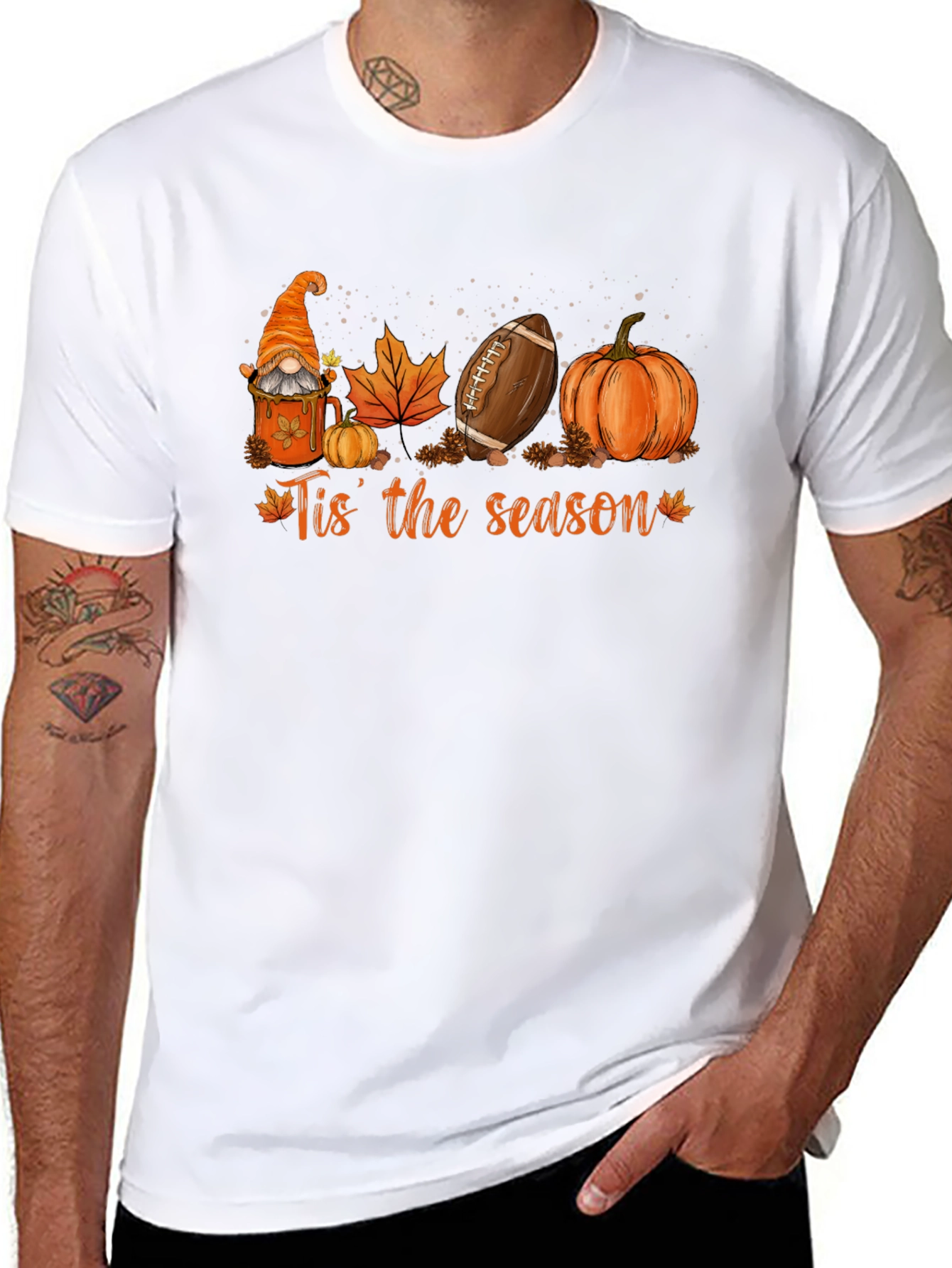 Tis the Season Black Graphic T-Shirt