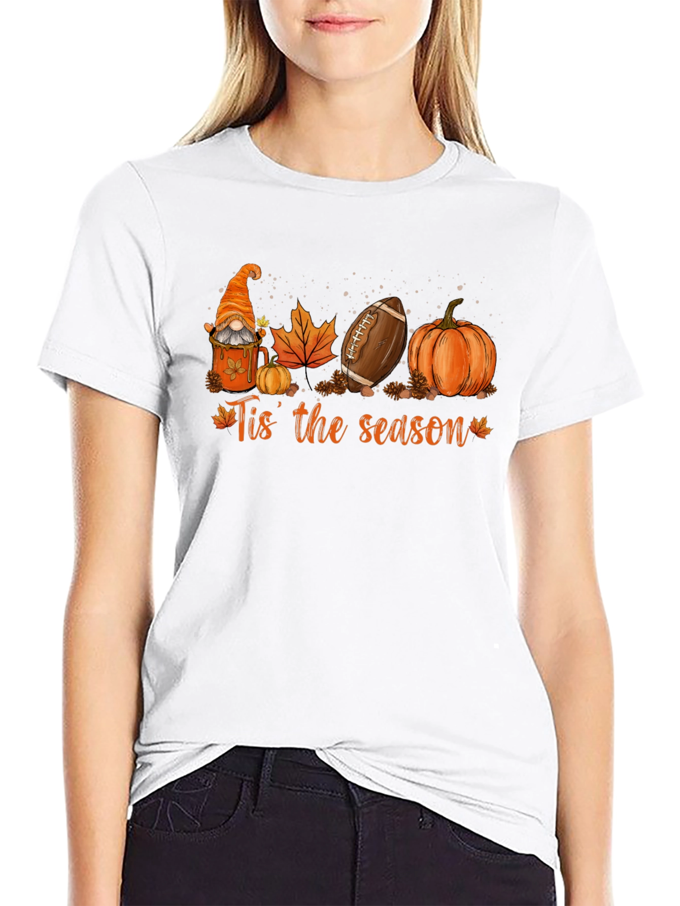 Tis the Season Black Graphic T-Shirt