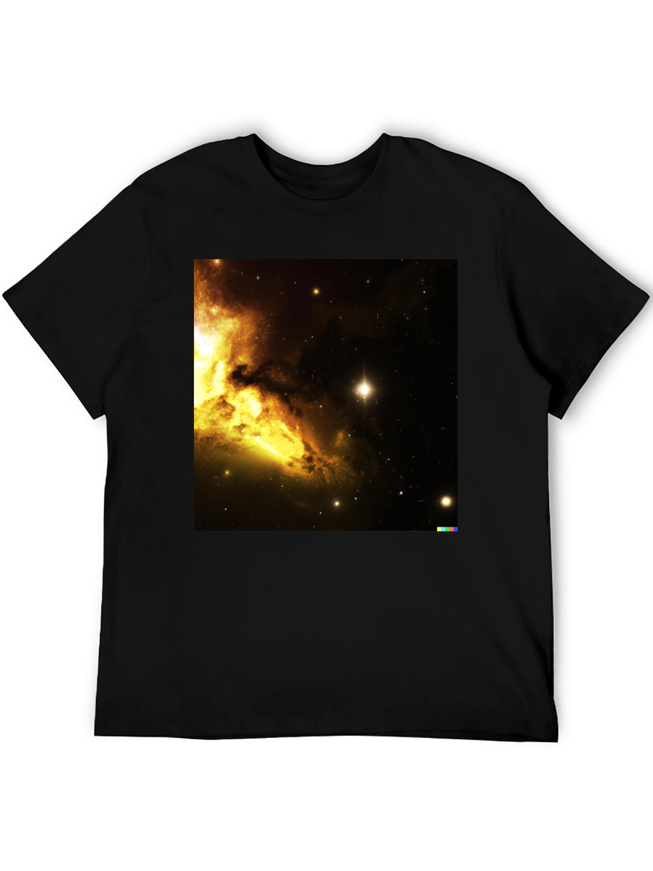 Nebula Print Black T-Shirt