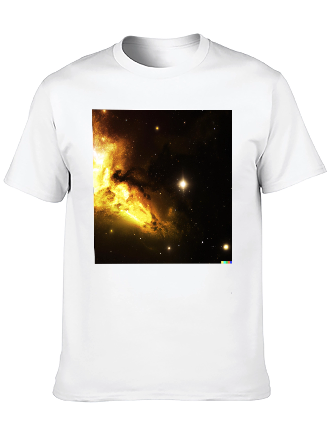 Nebula Print Black T-Shirt