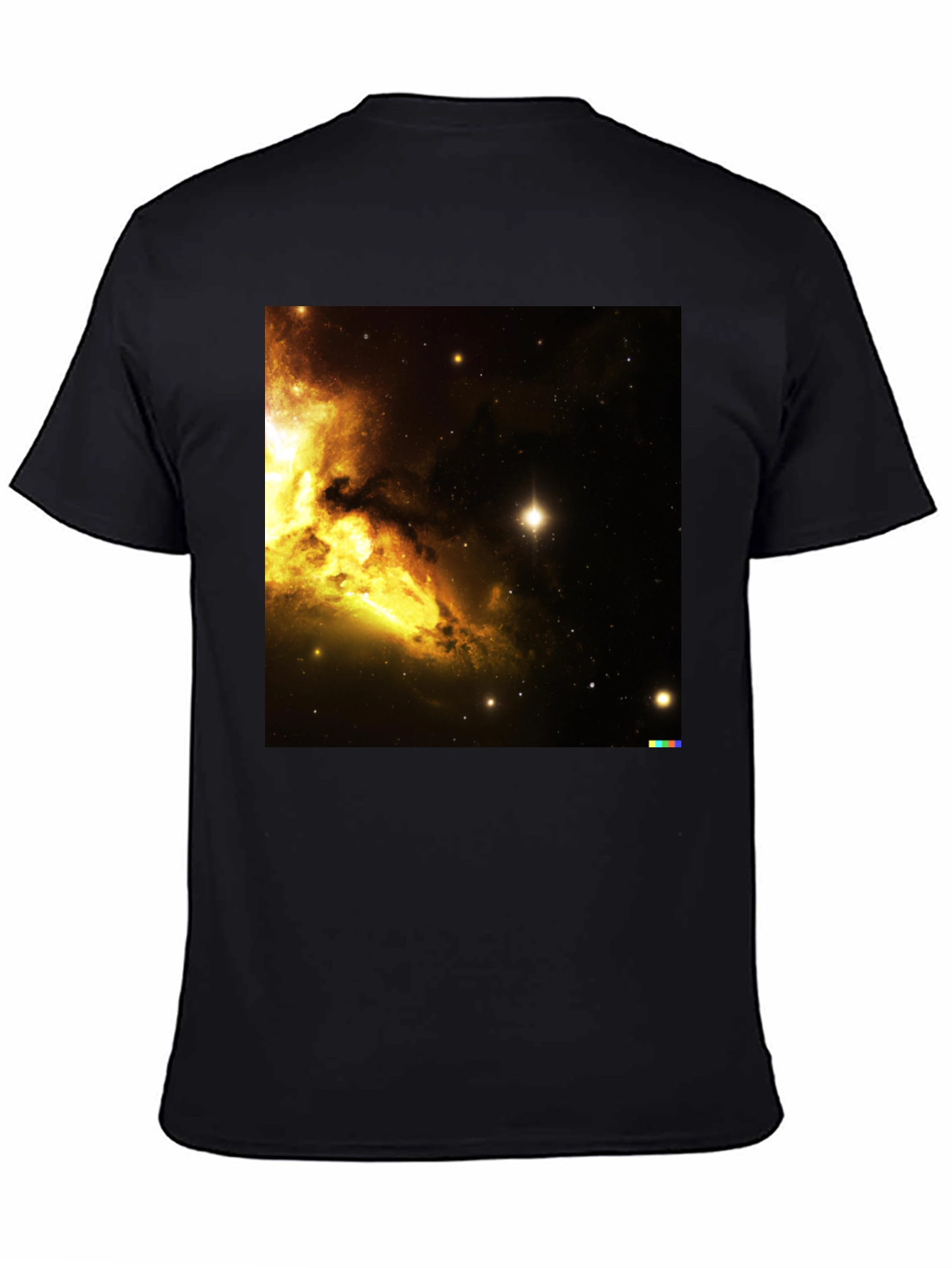 Nebula Print Black T-Shirt