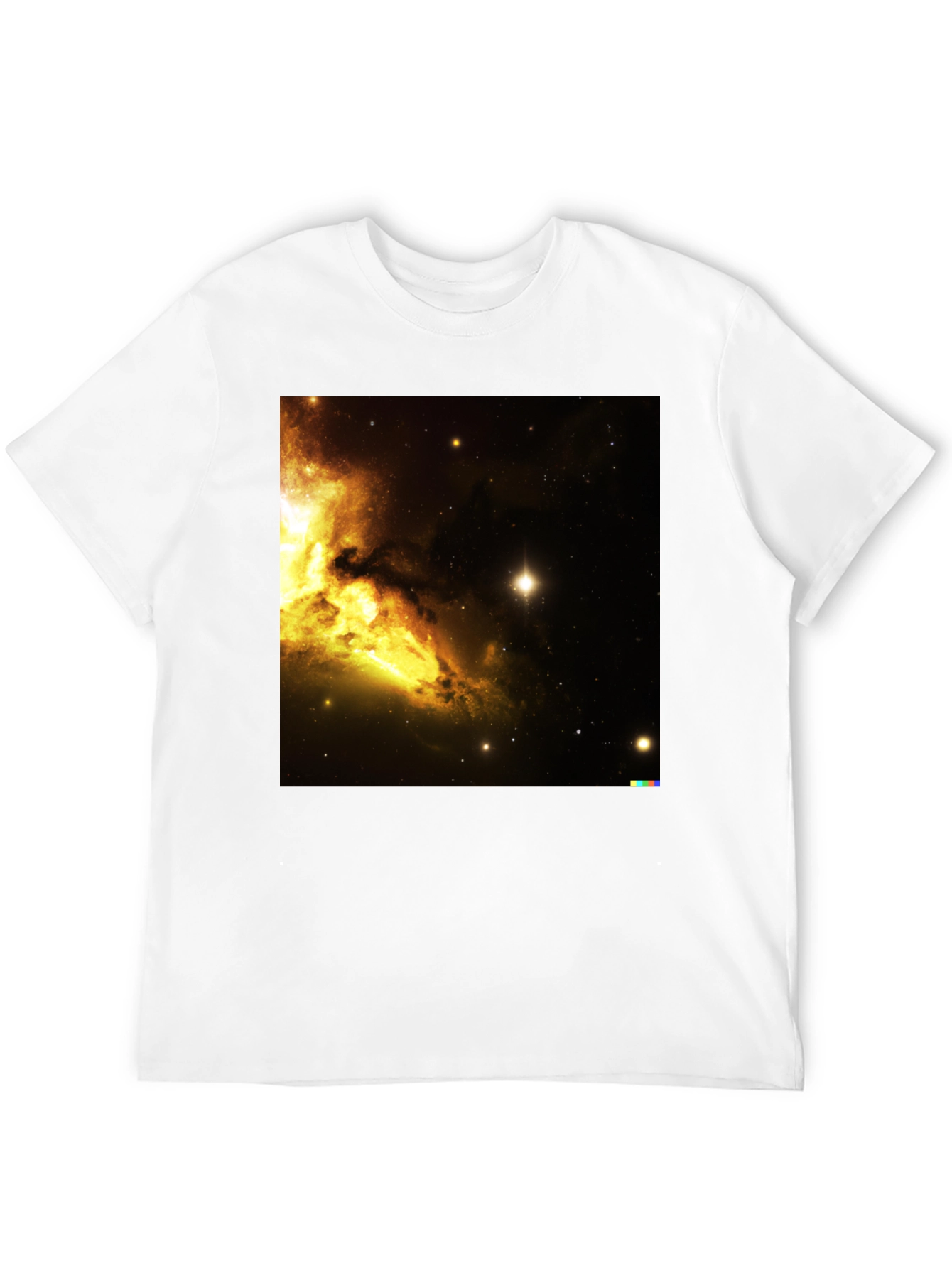 Nebula Print Black T-Shirt