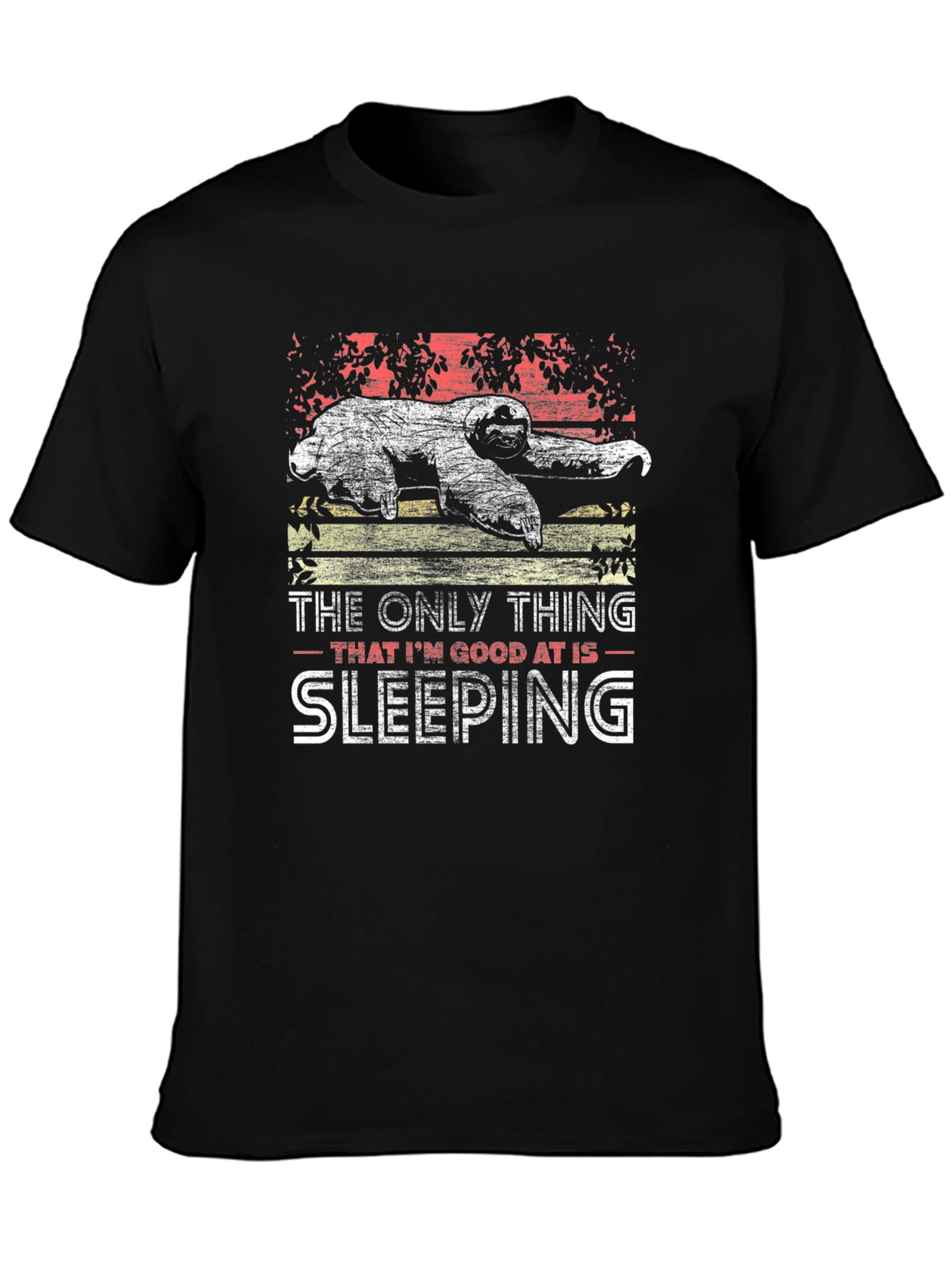 Sloth Sleeping T-Shirt - Funny Graphic Tee