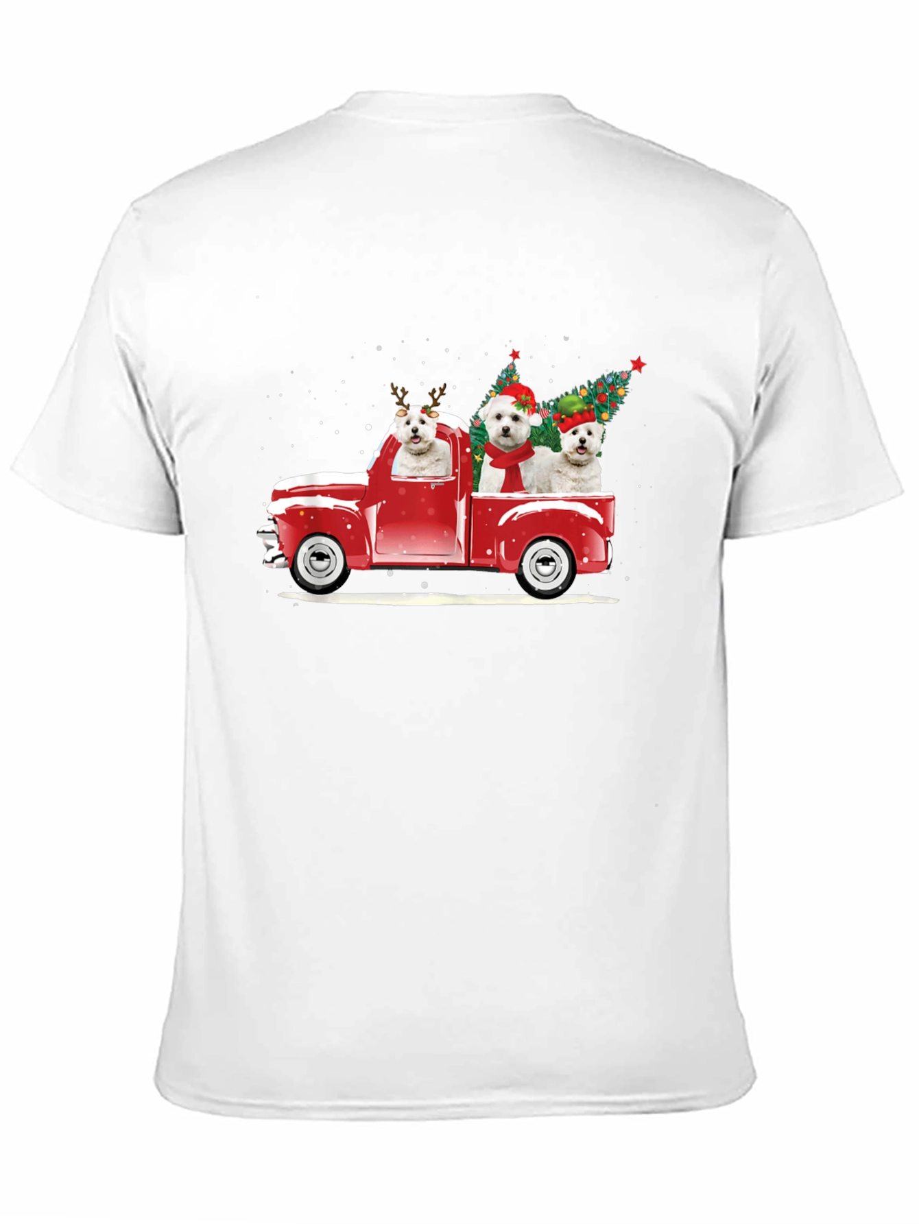 Christmas Dog Truck T-Shirt - Holiday Tee