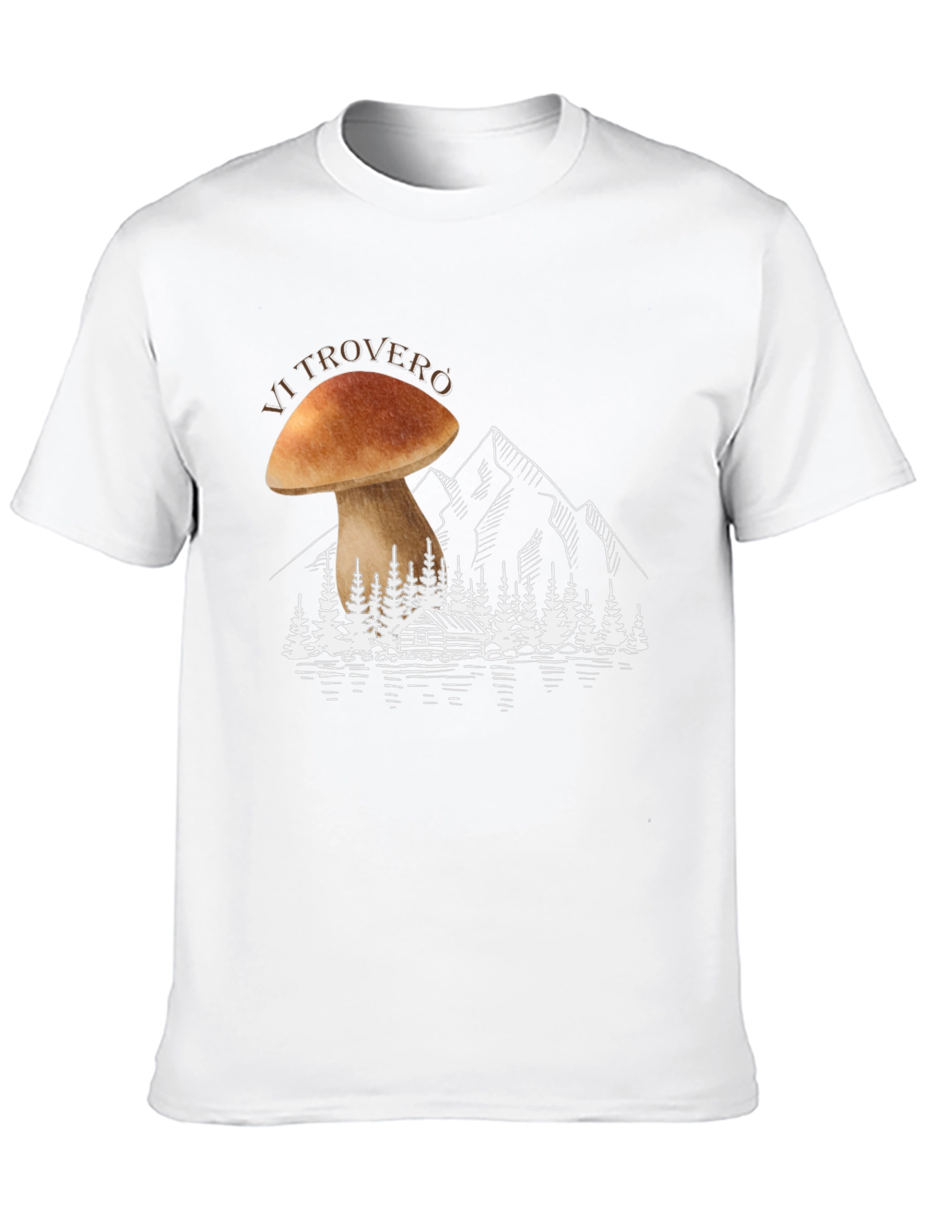 Mushroom Mountain Graphic T-Shirt - Nature Lover Tee
