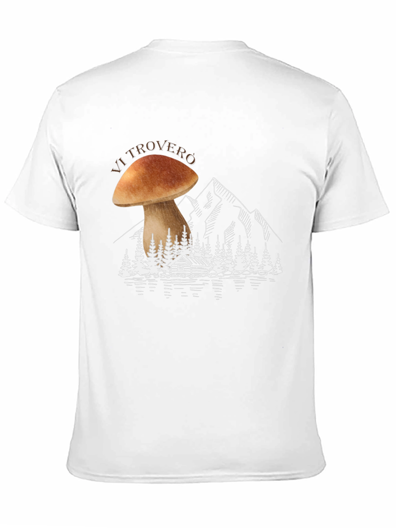 Mushroom Mountain Graphic T-Shirt - Nature Lover Tee