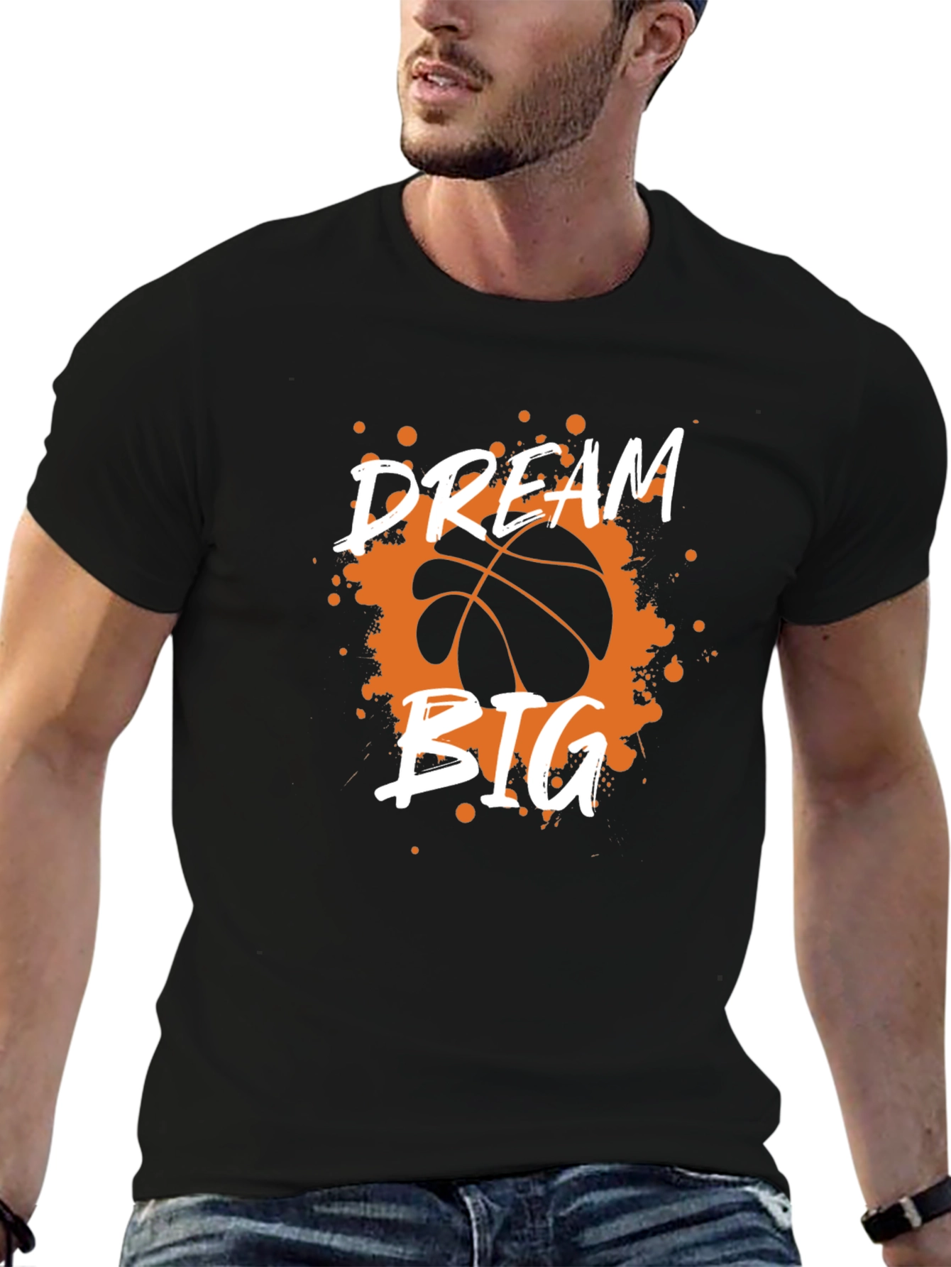 Dream Big Basketball Graphic Tee