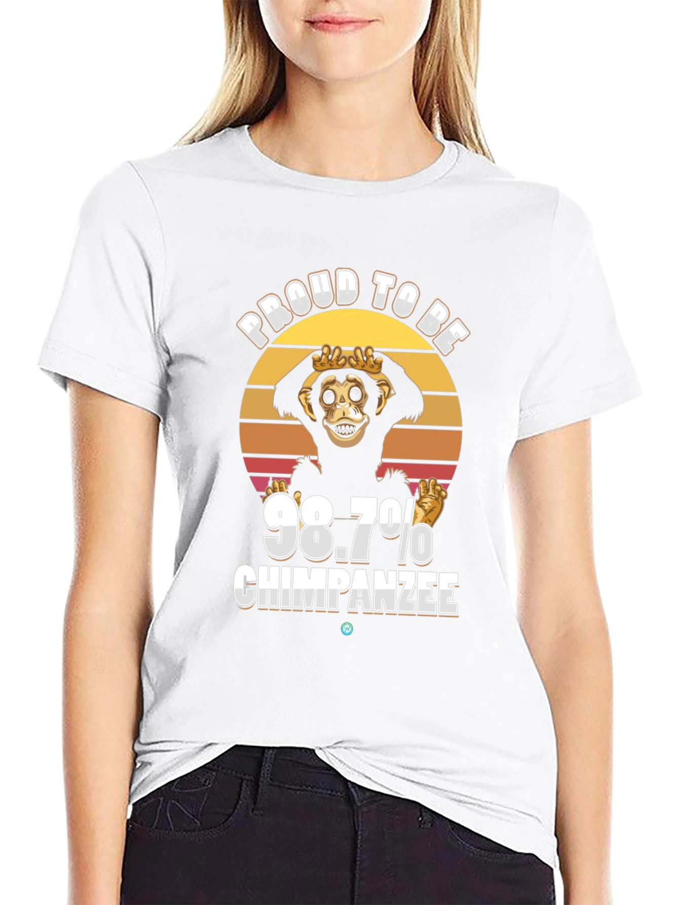 Proud 98.7% Chimpanzee T-Shirt Funny Ape Tee