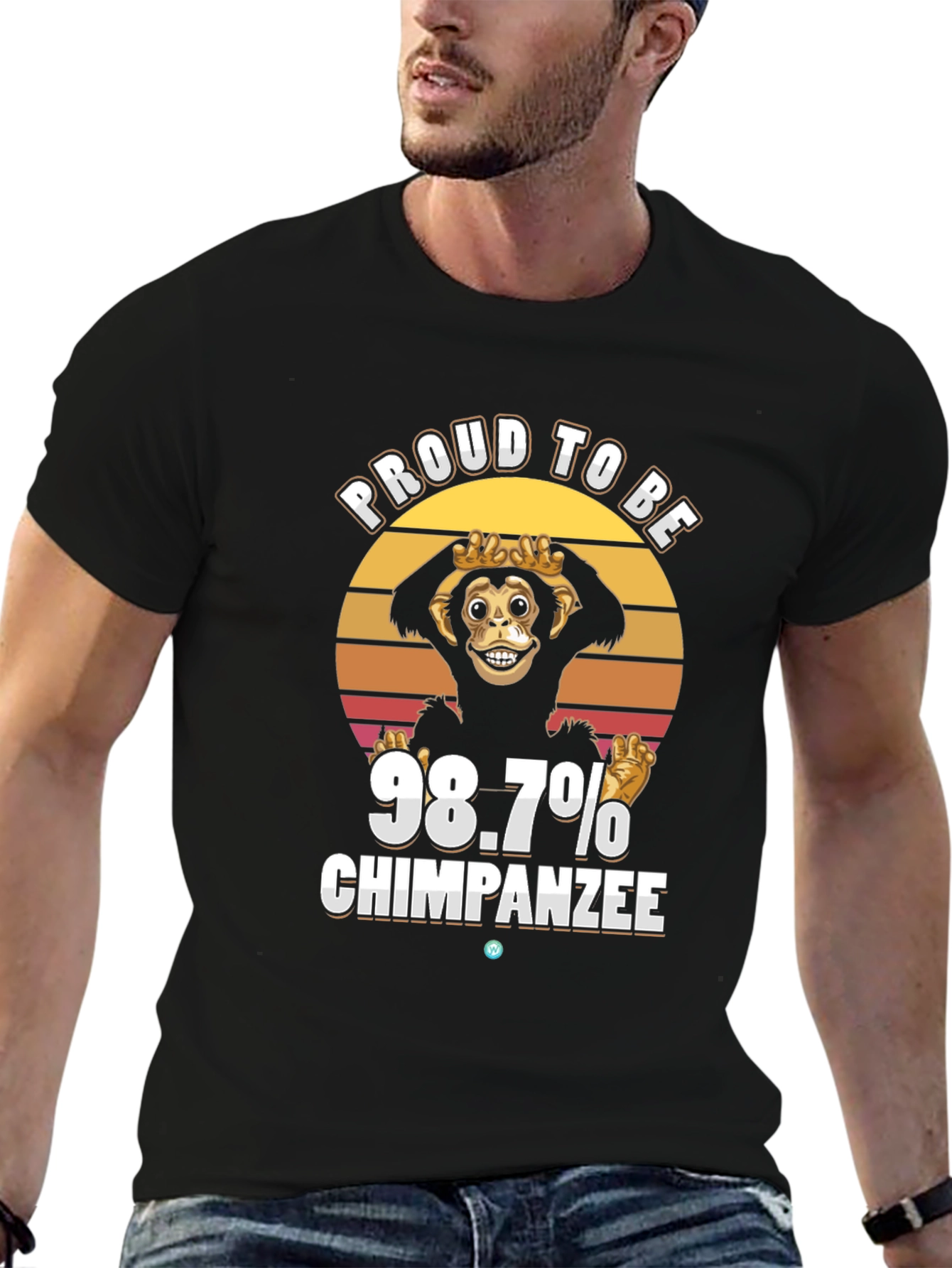 Proud 98.7% Chimpanzee T-Shirt Funny Ape Tee