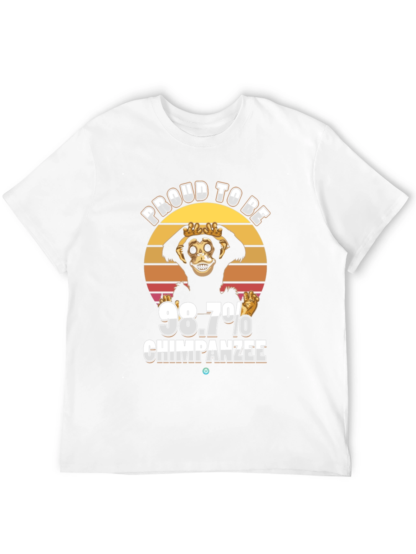 Proud 98.7% Chimpanzee T-Shirt Funny Ape Tee